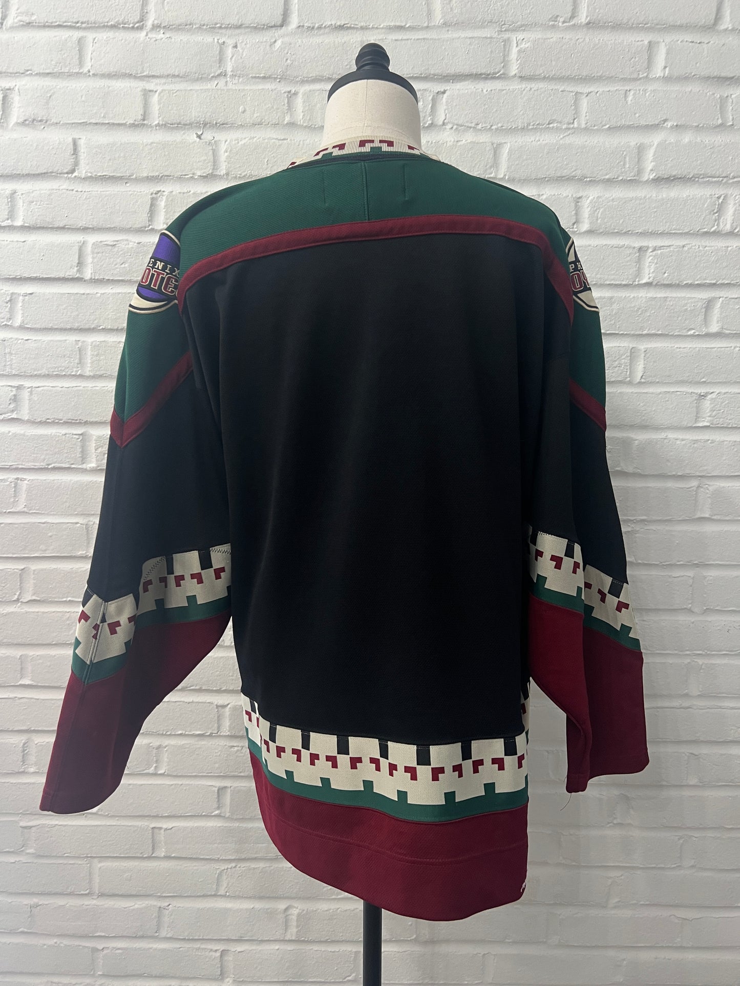 (Mens 2XL) 90s Phoenix Coyotes Kachina Hockey Jersey