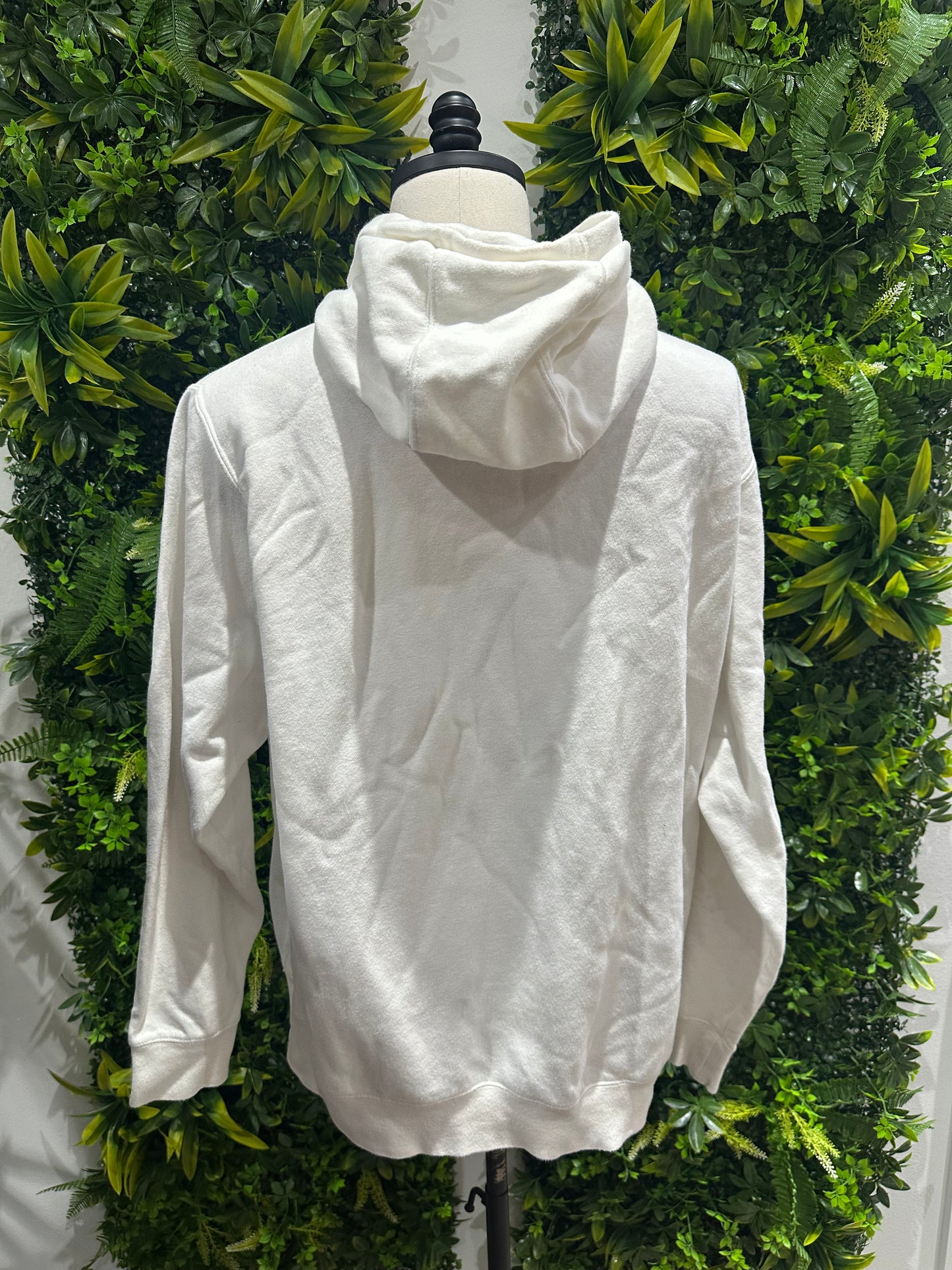 (Mens XL) Nike White Pull-Over Hoodie Sweatshirt 007