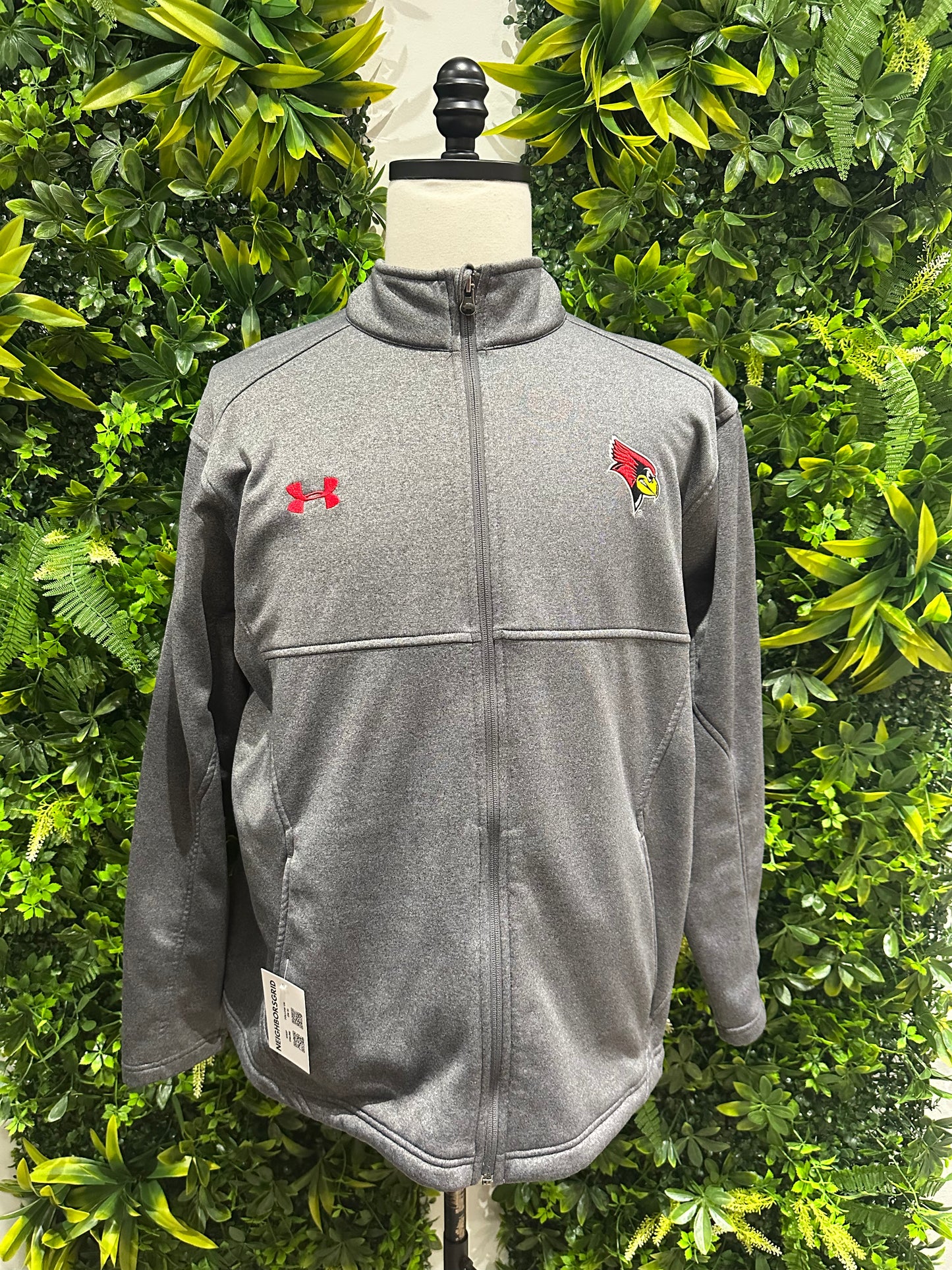 (Mens Large) Illinois State University Track Jacket 007