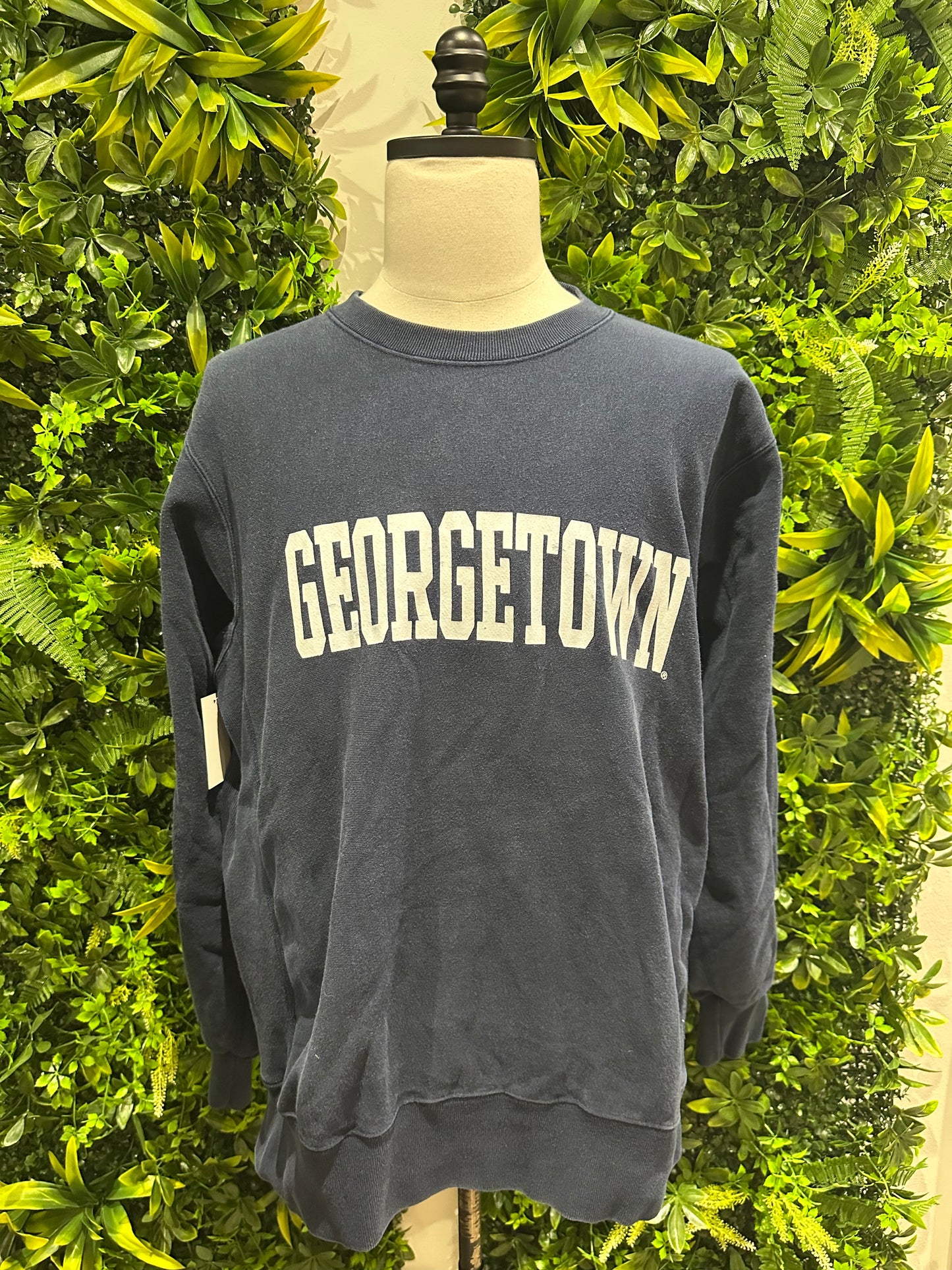 (Mens XL) 90s Gerogetown University Spell-Out Sweater 007