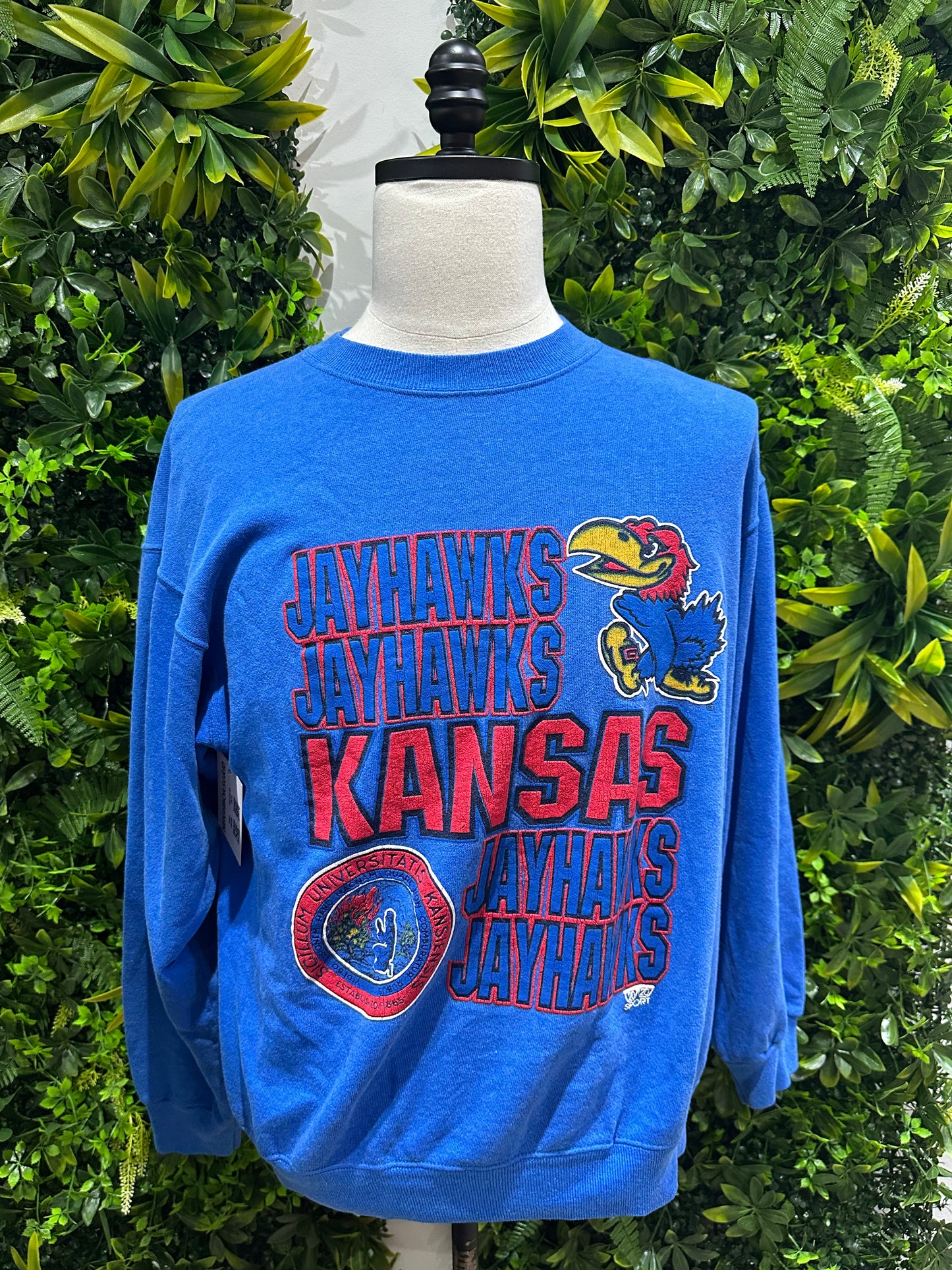 (Mens Medium) Kansas Univeristy Jay Hawks Sweater 007