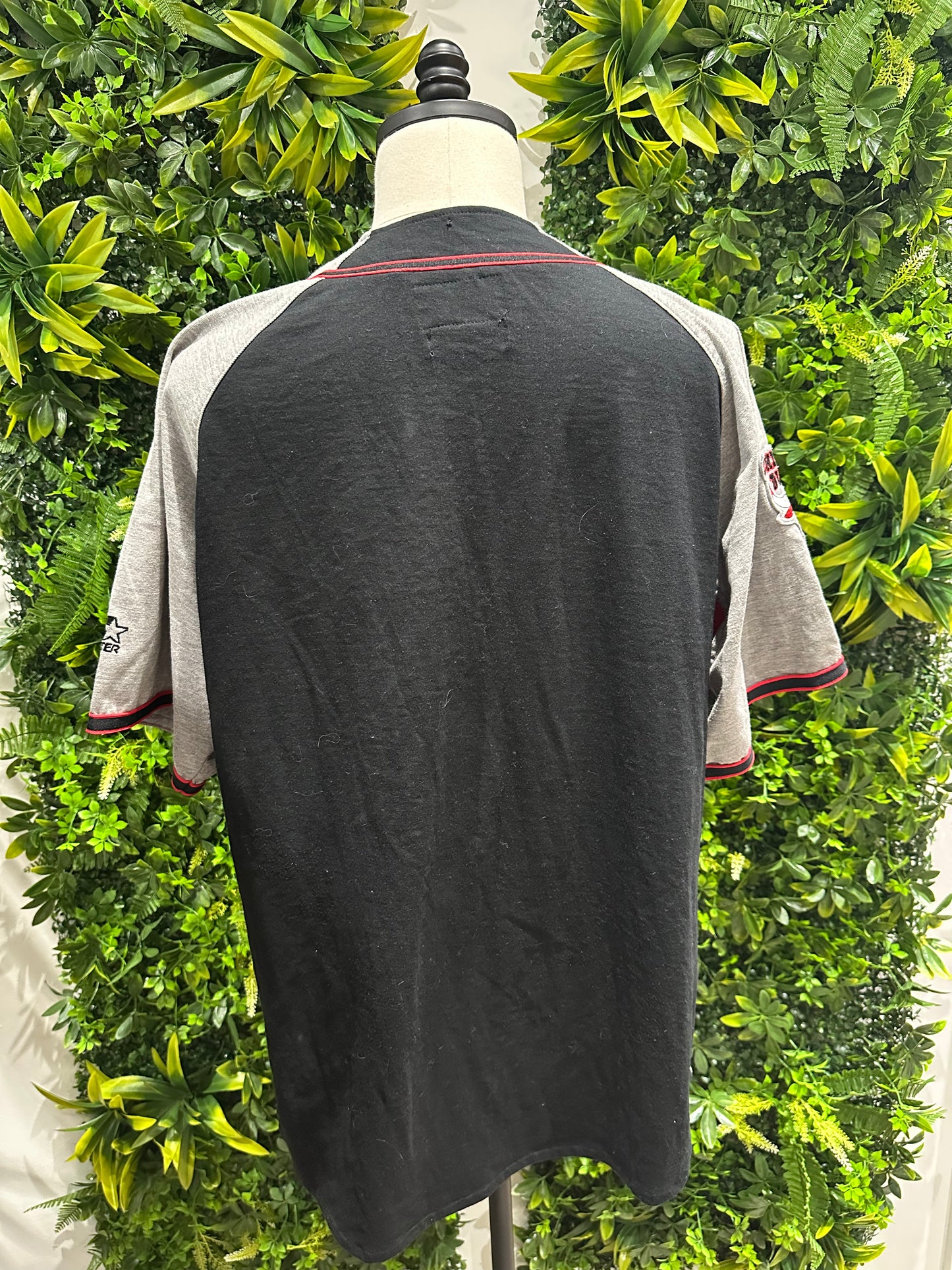 (Mens XL) 90s Starter Chicago Bulls Baseball Jersey Shirt 007