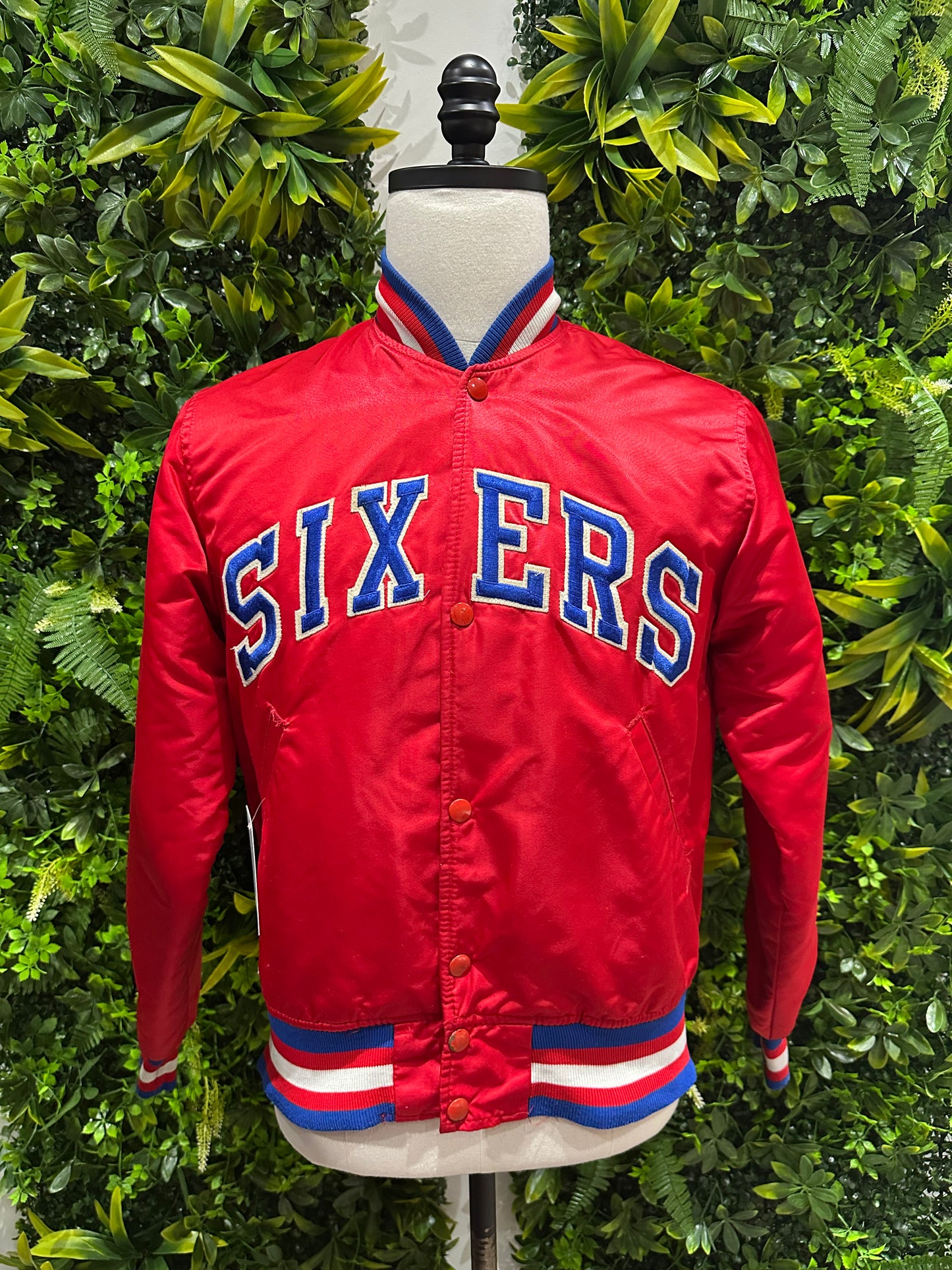 (Mens Small) 80s Starter Philadelphia Sixers Bomber Jacket 007