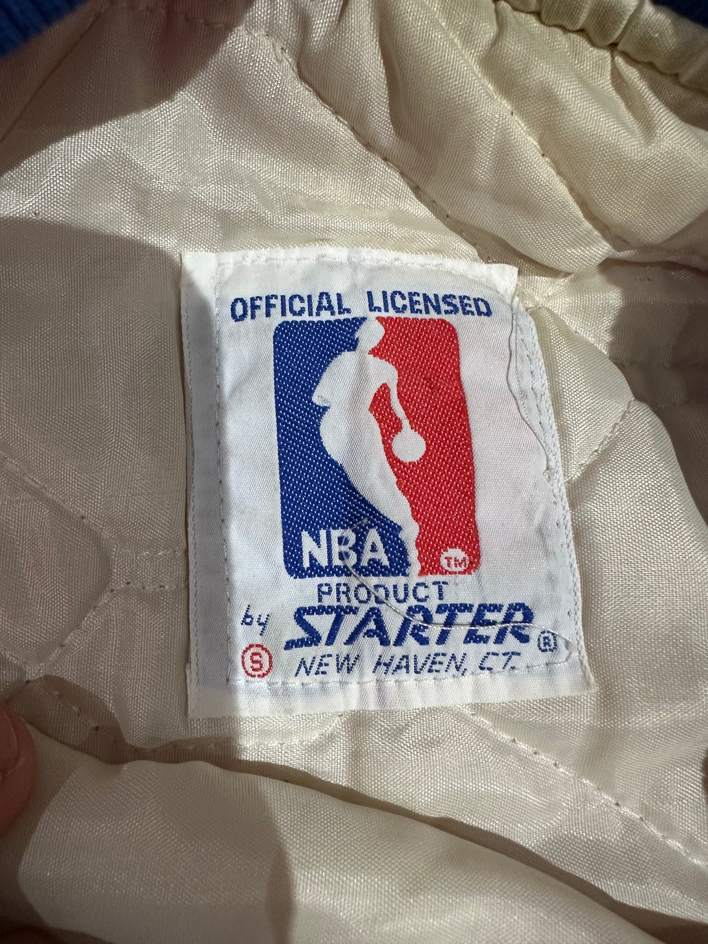 (Mens Small) 80s Starter Philadelphia Sixers Bomber Jacket 007
