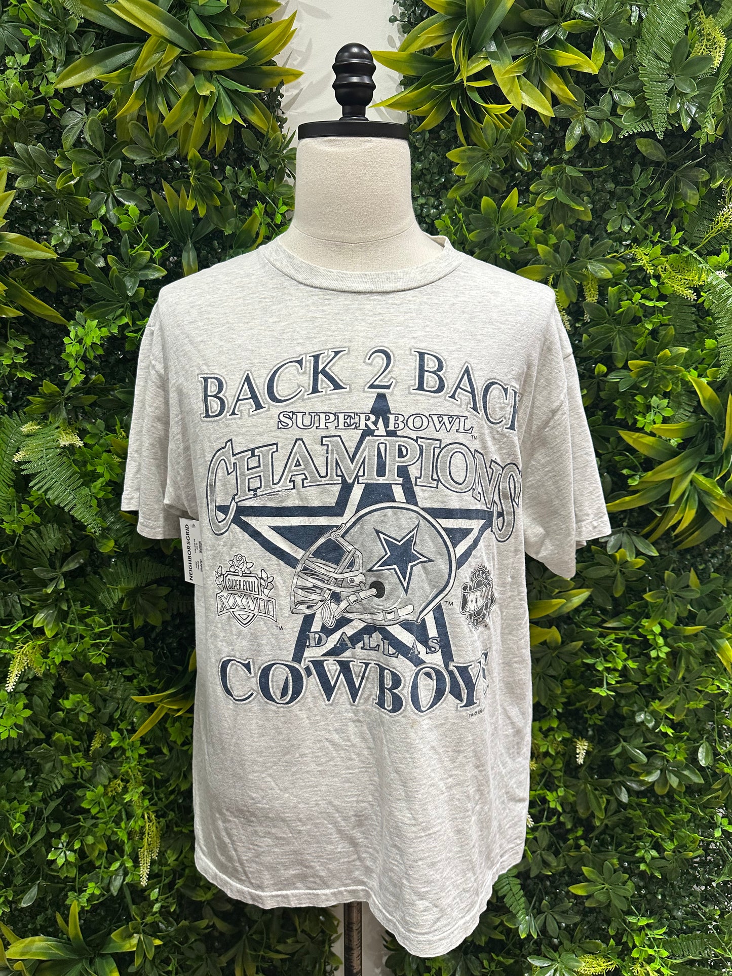 (Mens Large) 1993 Dallas Cowboys Back to Back Champions Shirt 007