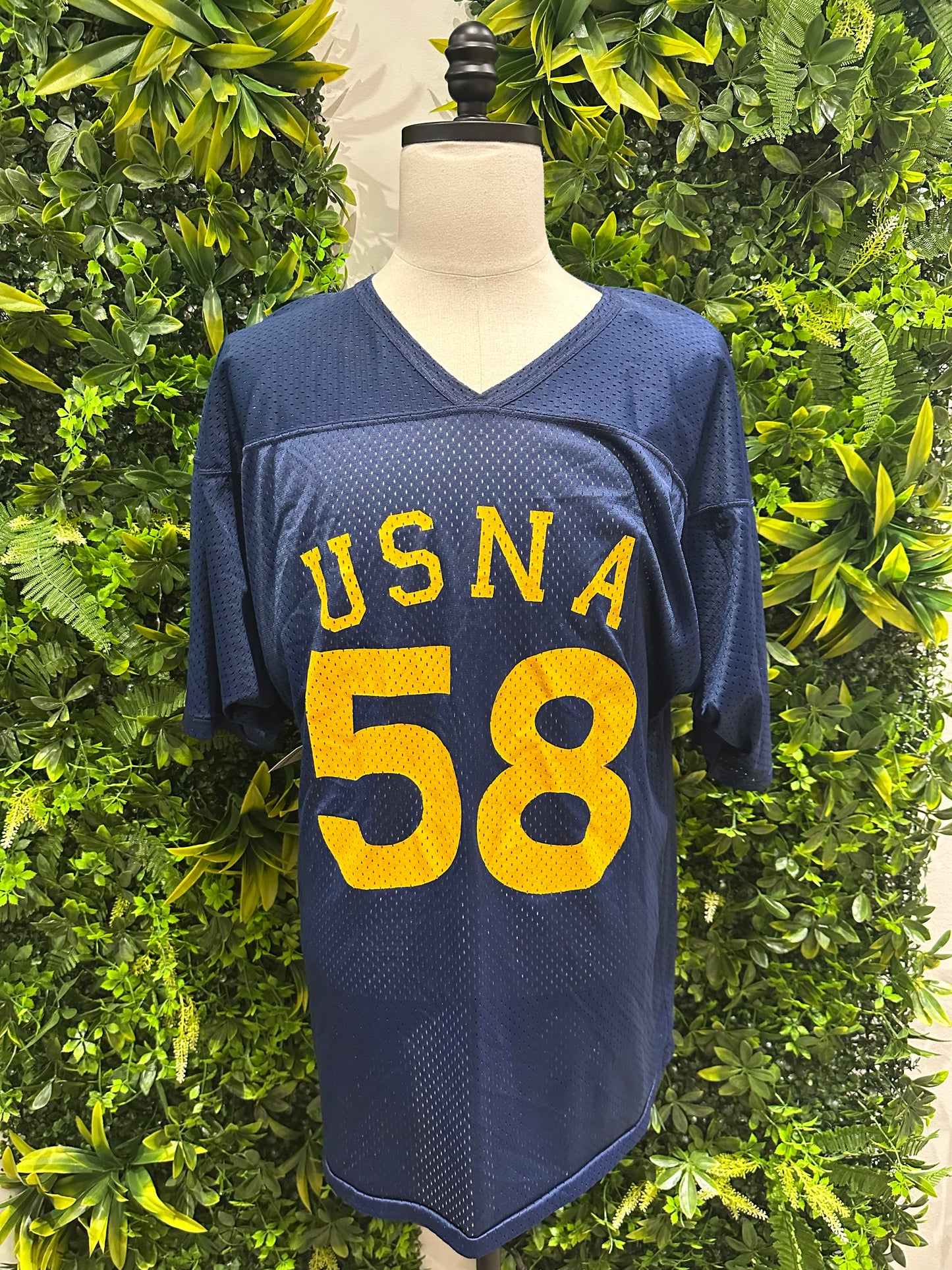 (Mens XL) 90s United States Naval Academy Football Jersey 007