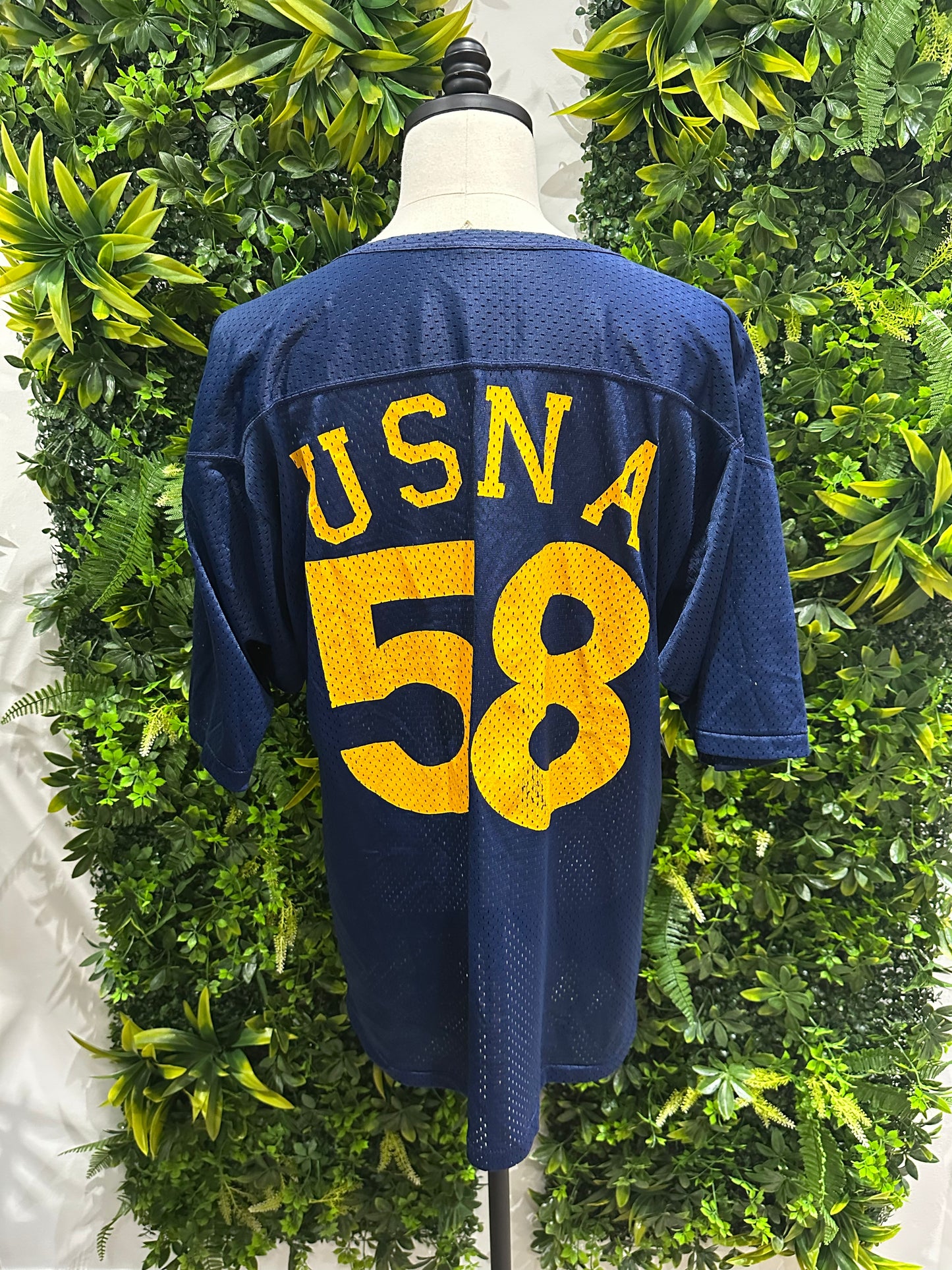 (Mens XL) 90s United States Naval Academy Football Jersey 007