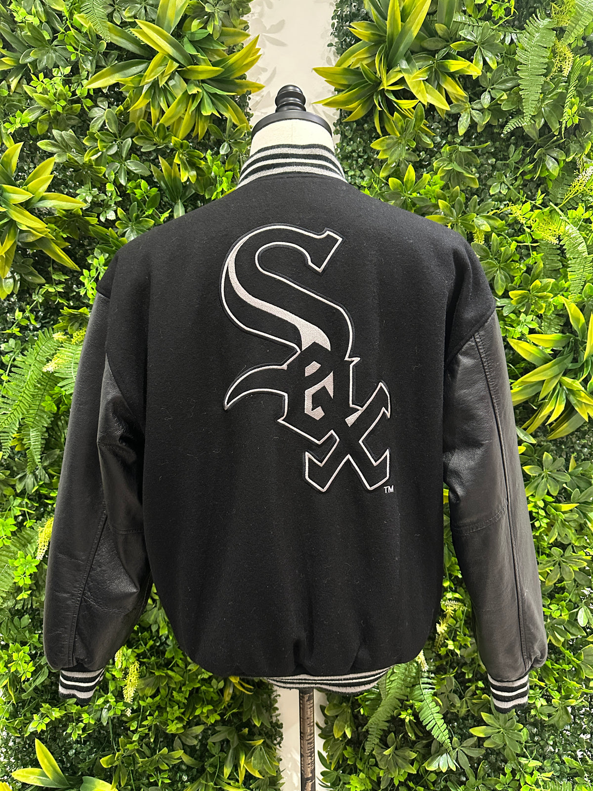 (Mens Small) 90s Chicago White Sox Reversible Varsity Jacket