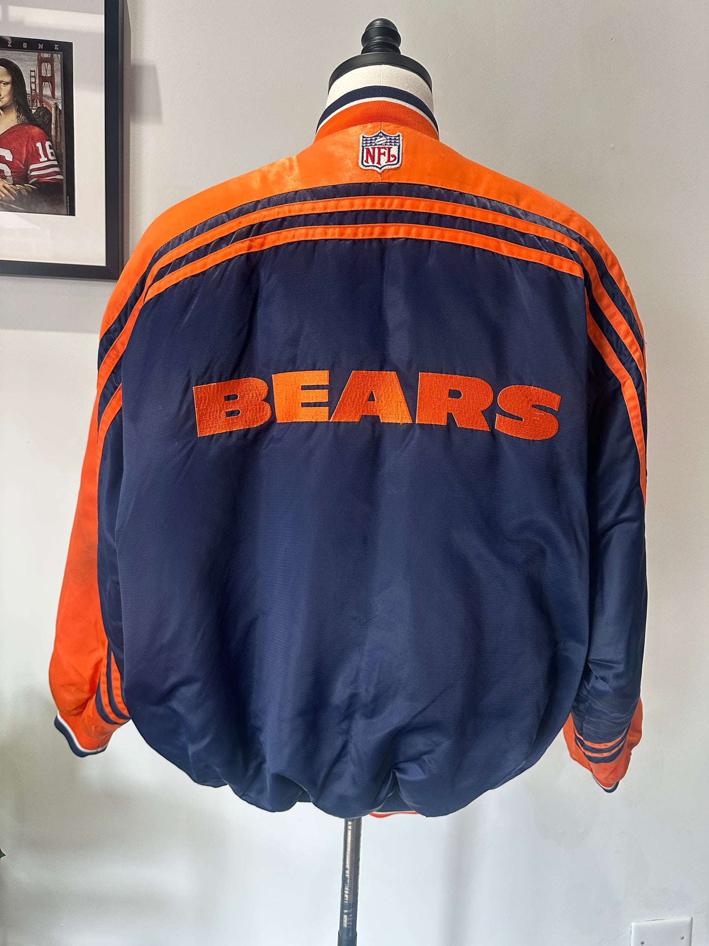 (Mens XL) 90s Starter Chicago Bears Bomber Jacket