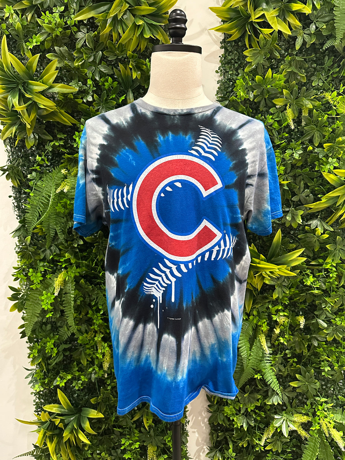(Mens Large) MLB Chicago Cubs Tye-Dye Shirt 007