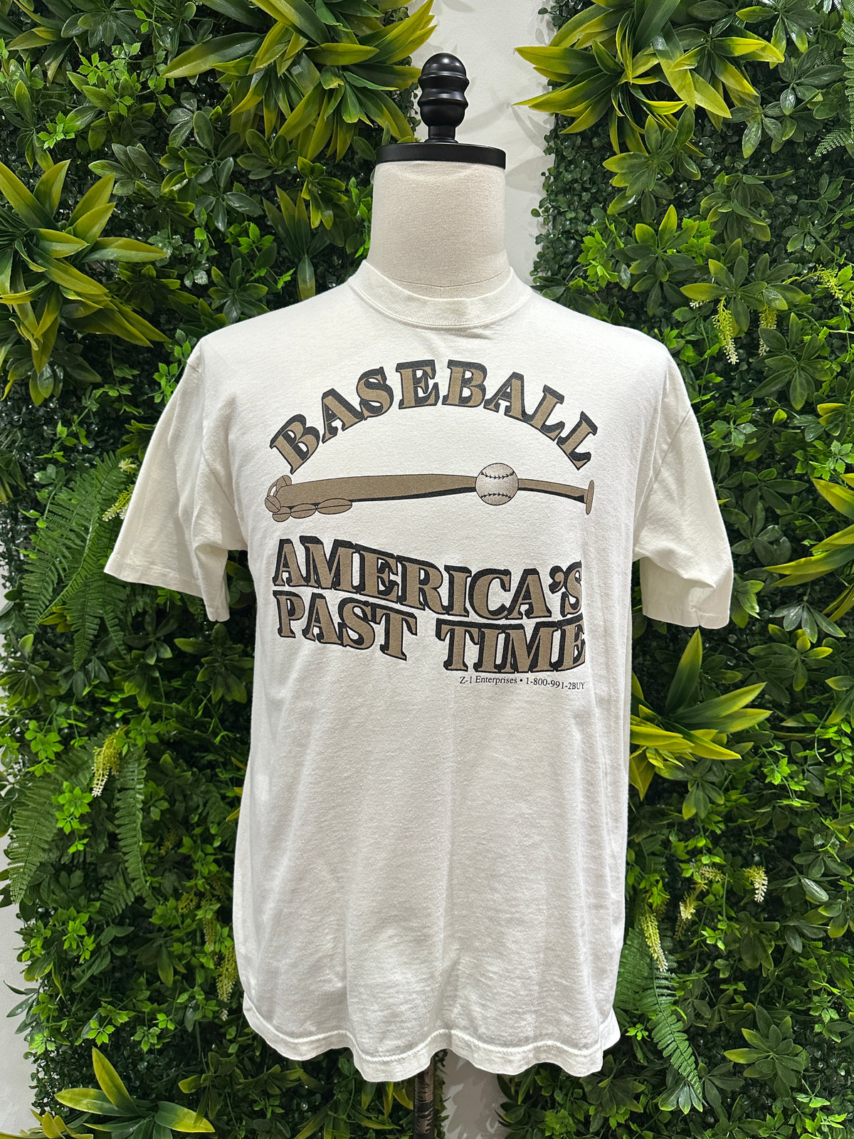 (Mens Large) 90s 'Baseball America's Past Time' Shirt 007