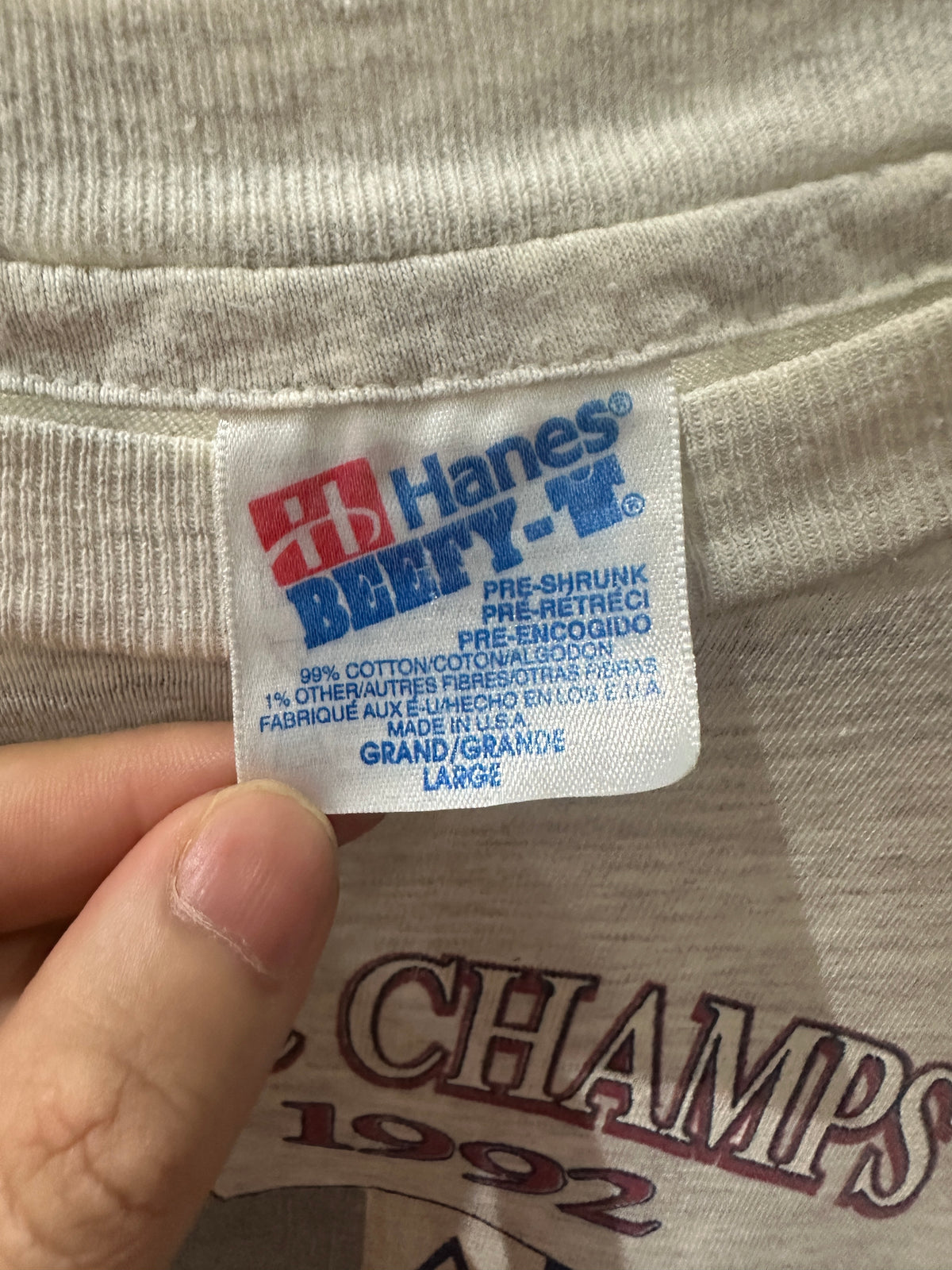 (Mens Large) 1992 Dallas Cowboys Superbowl Champs Shirt 007