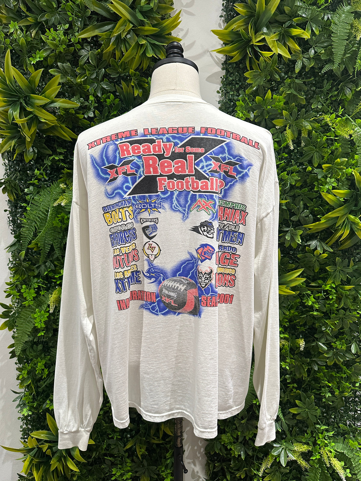 (Mens XL) 2001 XFL Inaguration Season Shirt 007
