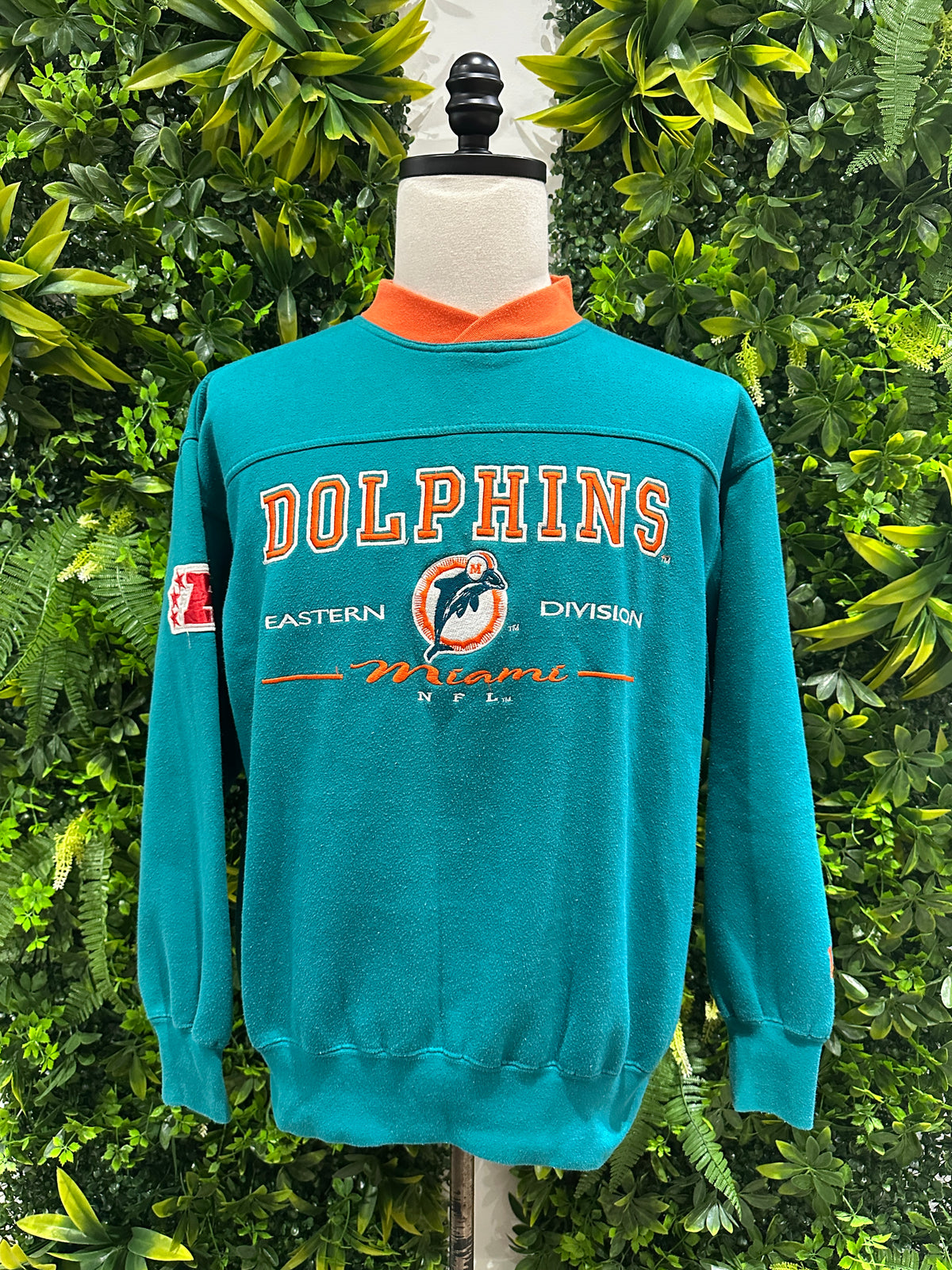 (Mens XL) 90s Miami Dolphins Pull-Over Sweater 007