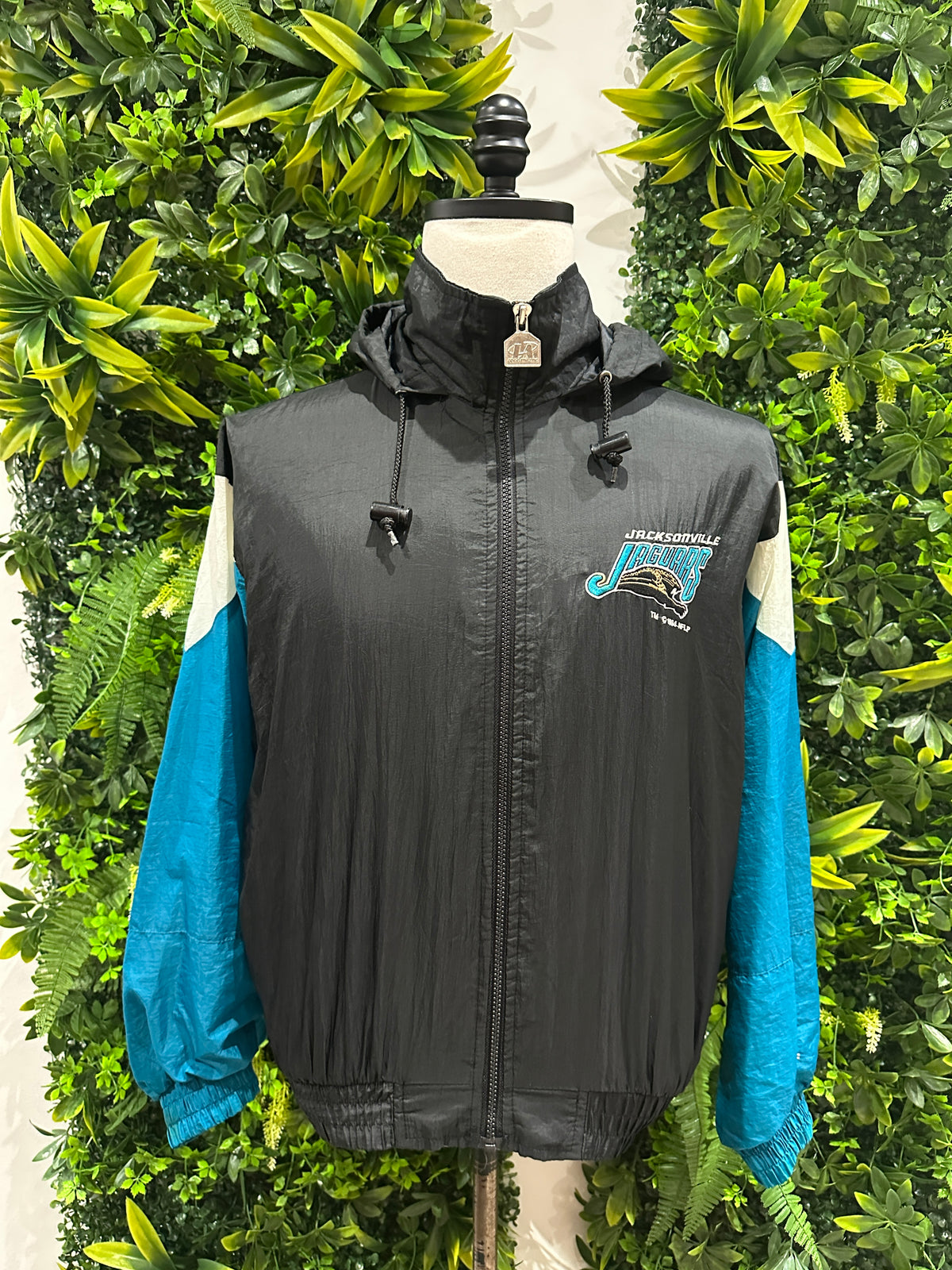 (Kids Large) 90s Jacksonville Jaguars Windbreaker 007