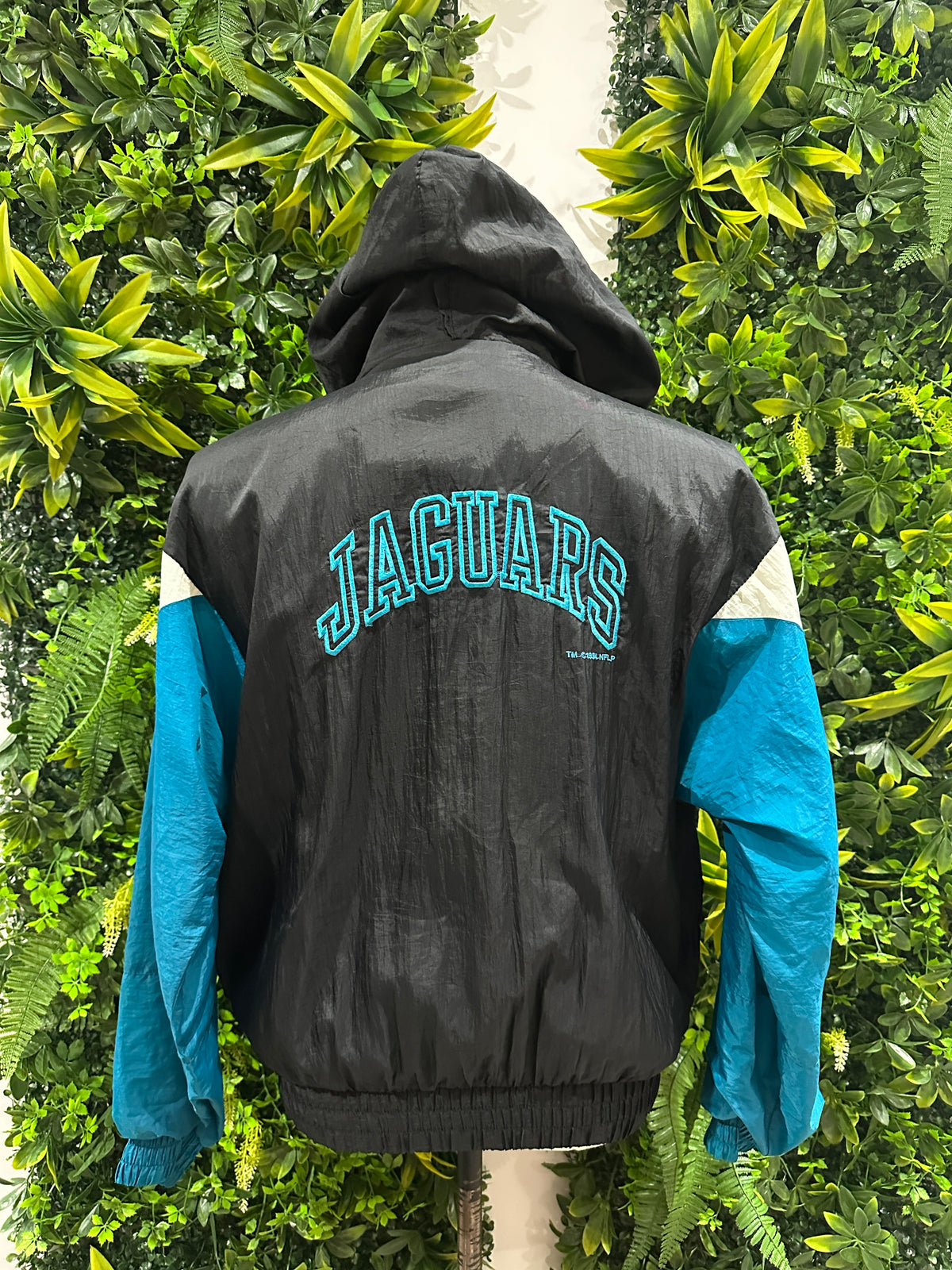 (Kids Large) 90s Jacksonville Jaguars Windbreaker 007