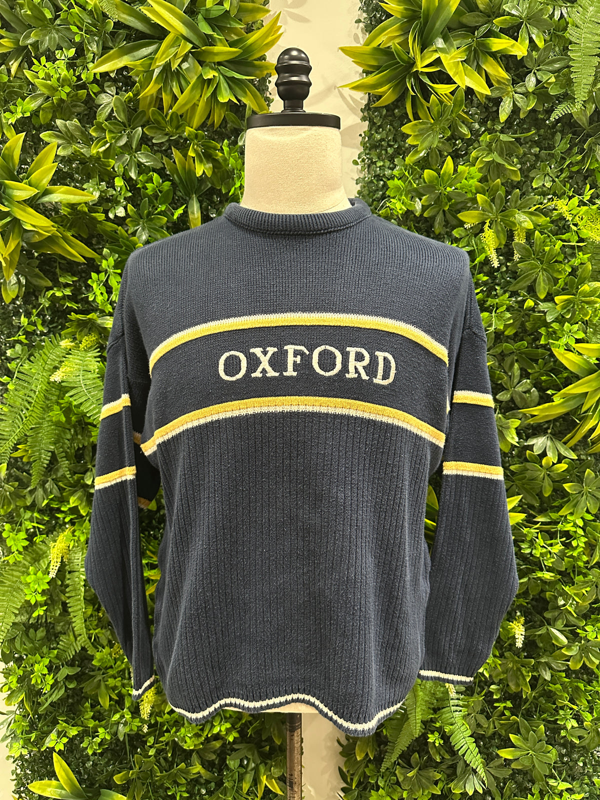 (Mens XL) 90s Oxford University Knit Sweater 007