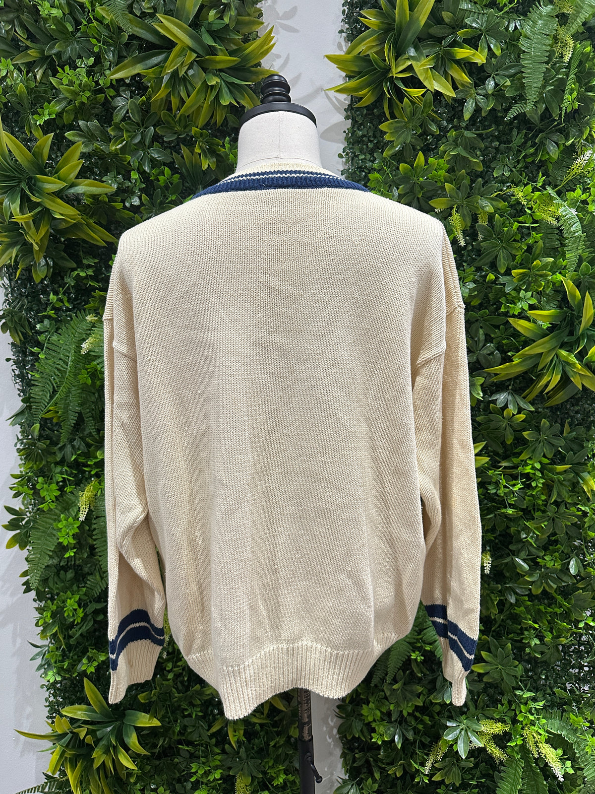 (Mens XL) 90s Notre Dame Knit Sweater 007