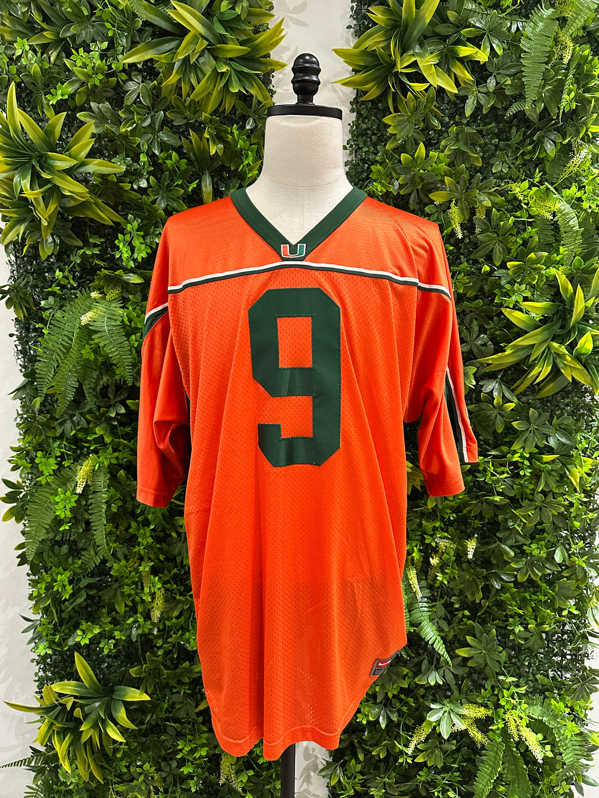 (Mens 2X) Nike University of Miami Football Jersey 007