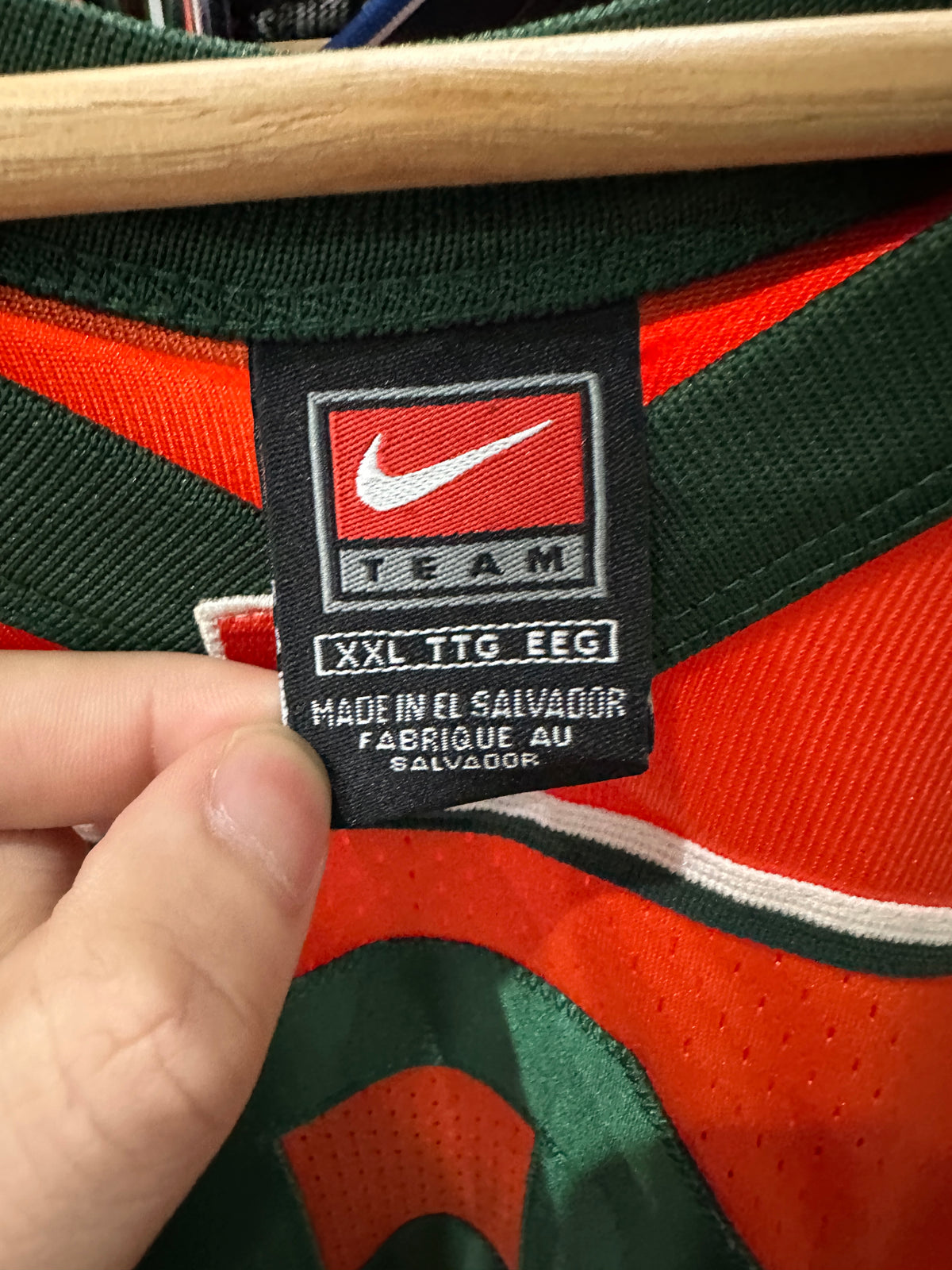 (Mens 2X) Nike University of Miami Football Jersey 007