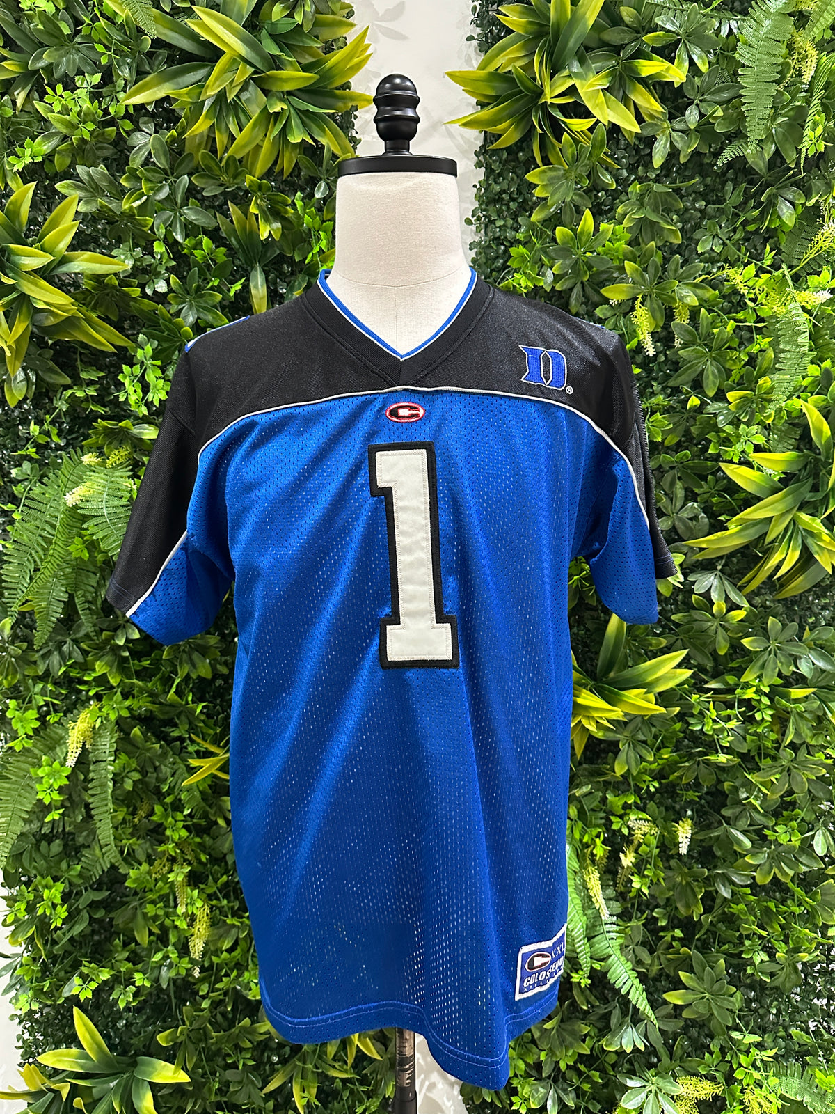 (Womens XL) 90s Duke Blue Devils Football Jersey 007