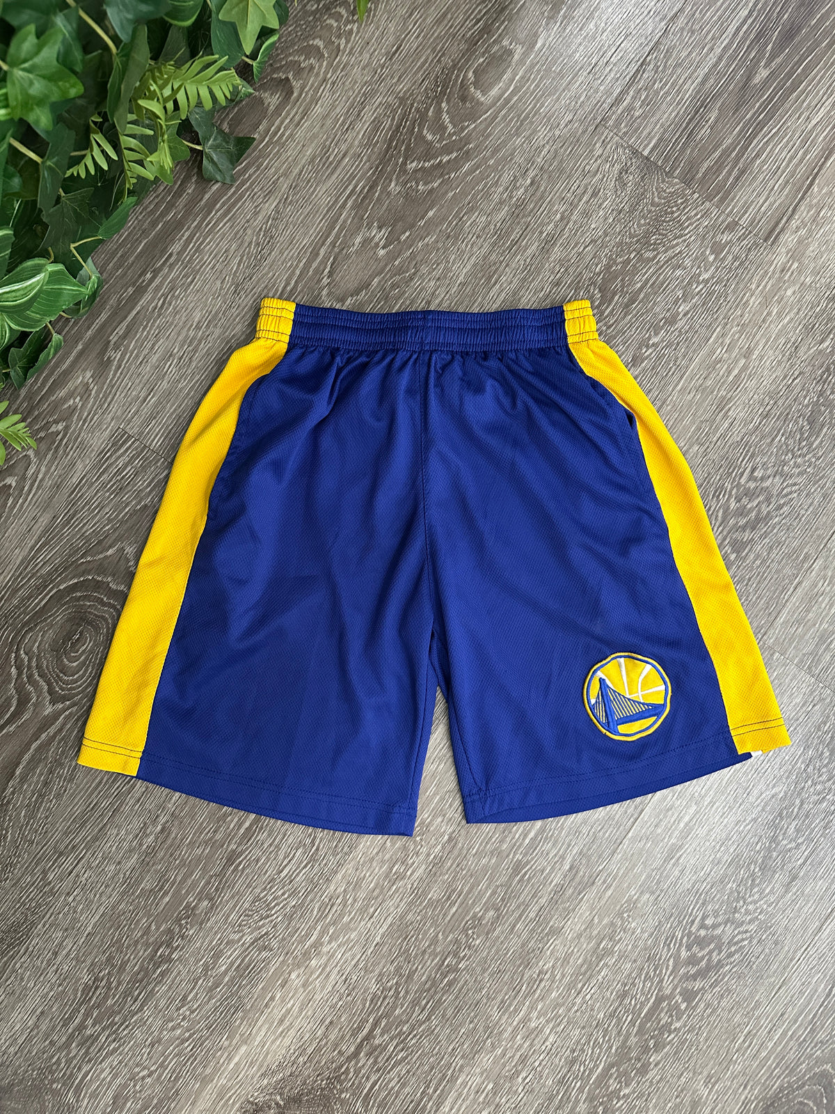 (Kids Medium) NBA Golden State Warrior's Gym Shorts 007