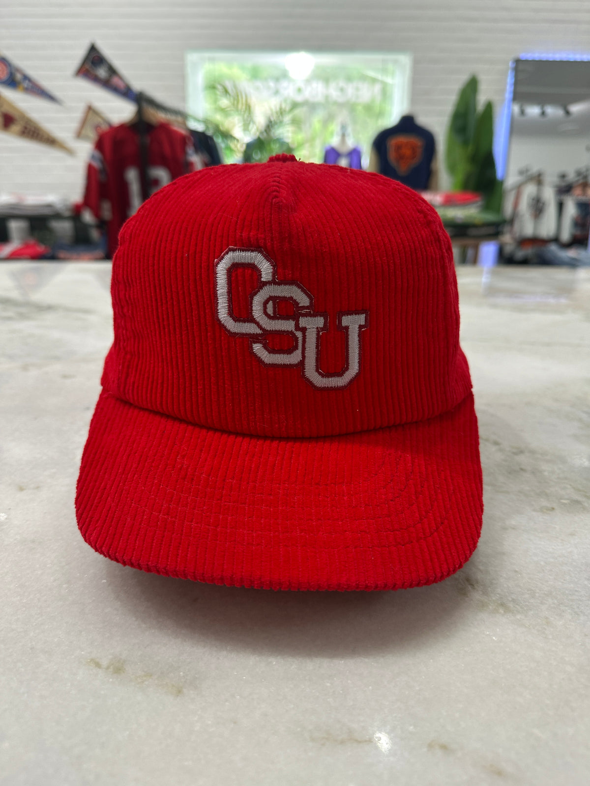 90s Oklahoma State University Corduroy Hat 007