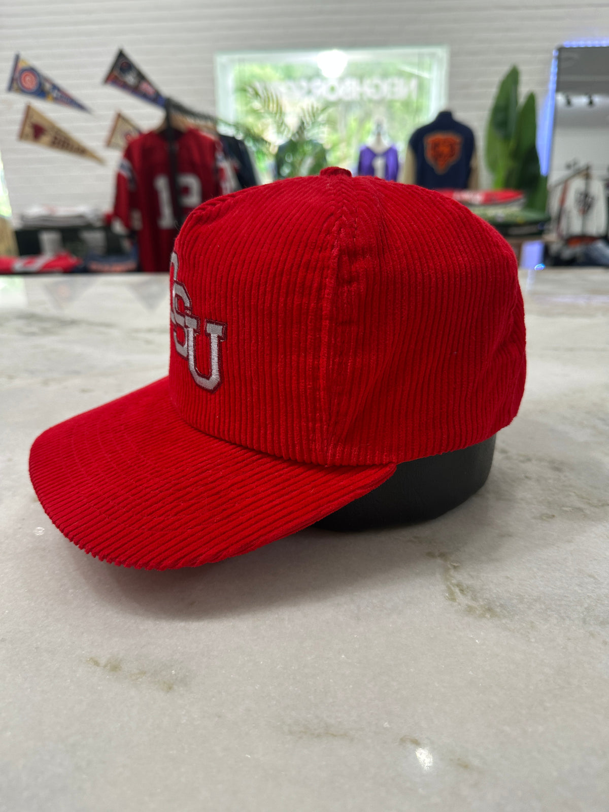 90s Oklahoma State University Corduroy Hat 007