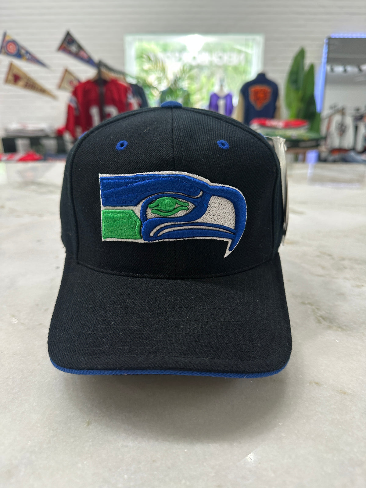 90s Seattle Seahawks Strap-Back Hat 007