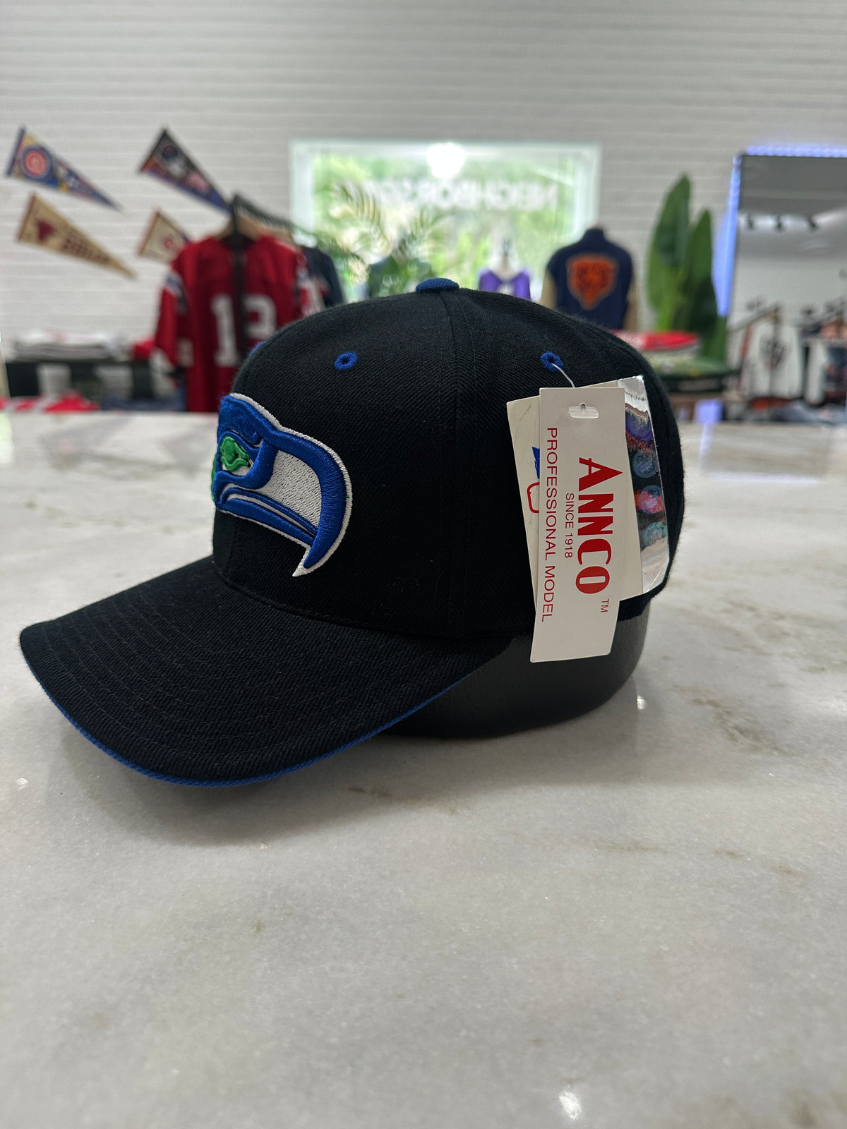 90s Seattle Seahawks Strap-Back Hat 007