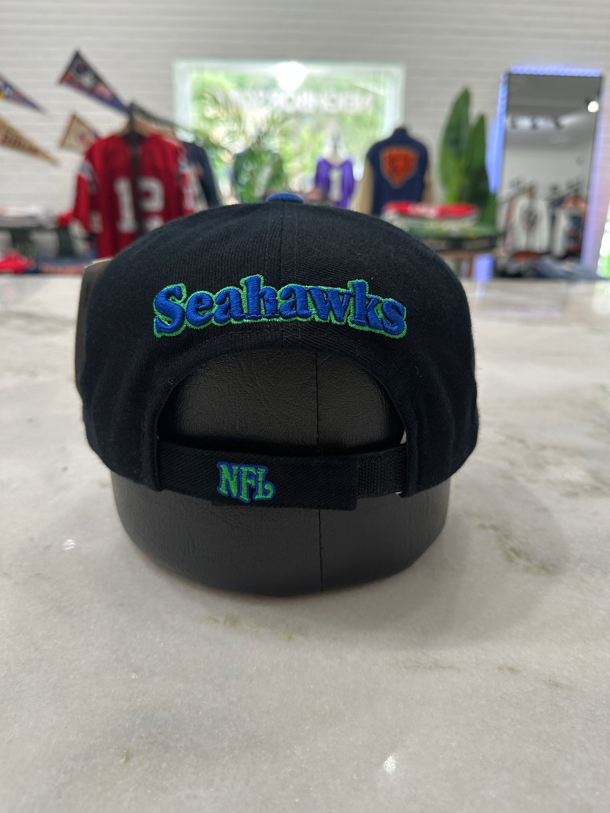 90s Seattle Seahawks Strap-Back Hat 007