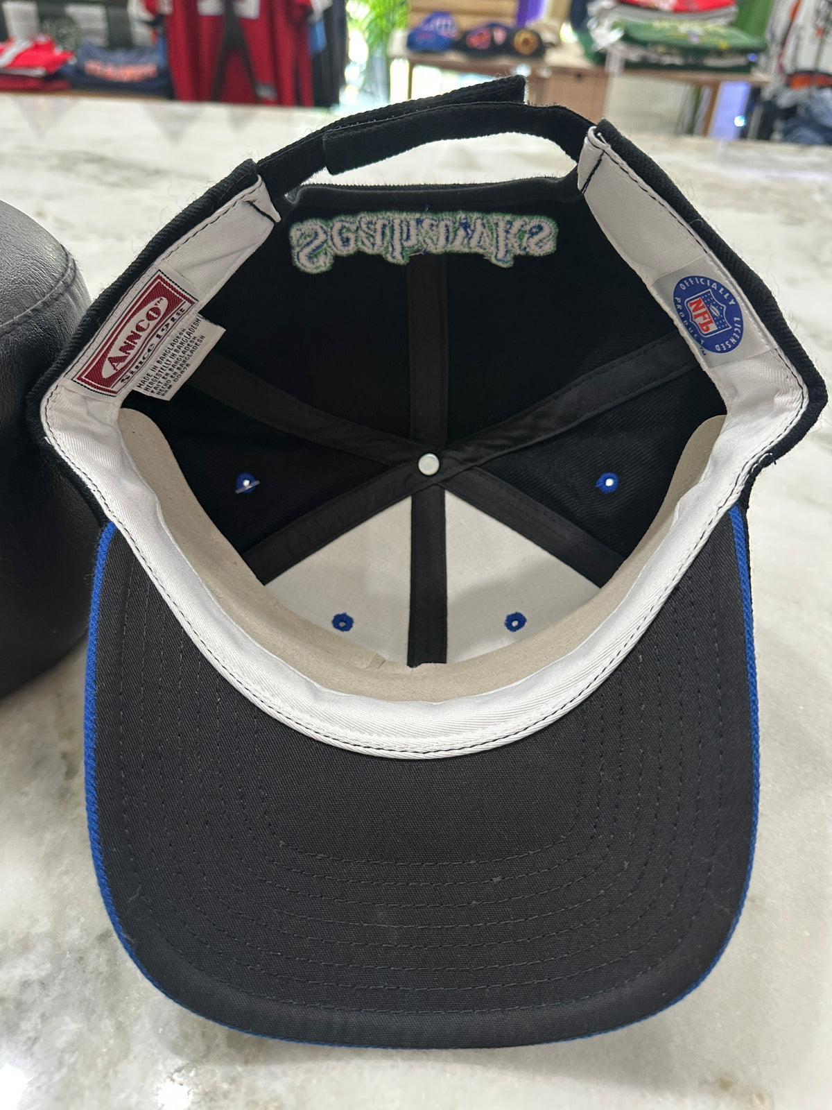 90s Seattle Seahawks Strap-Back Hat 007