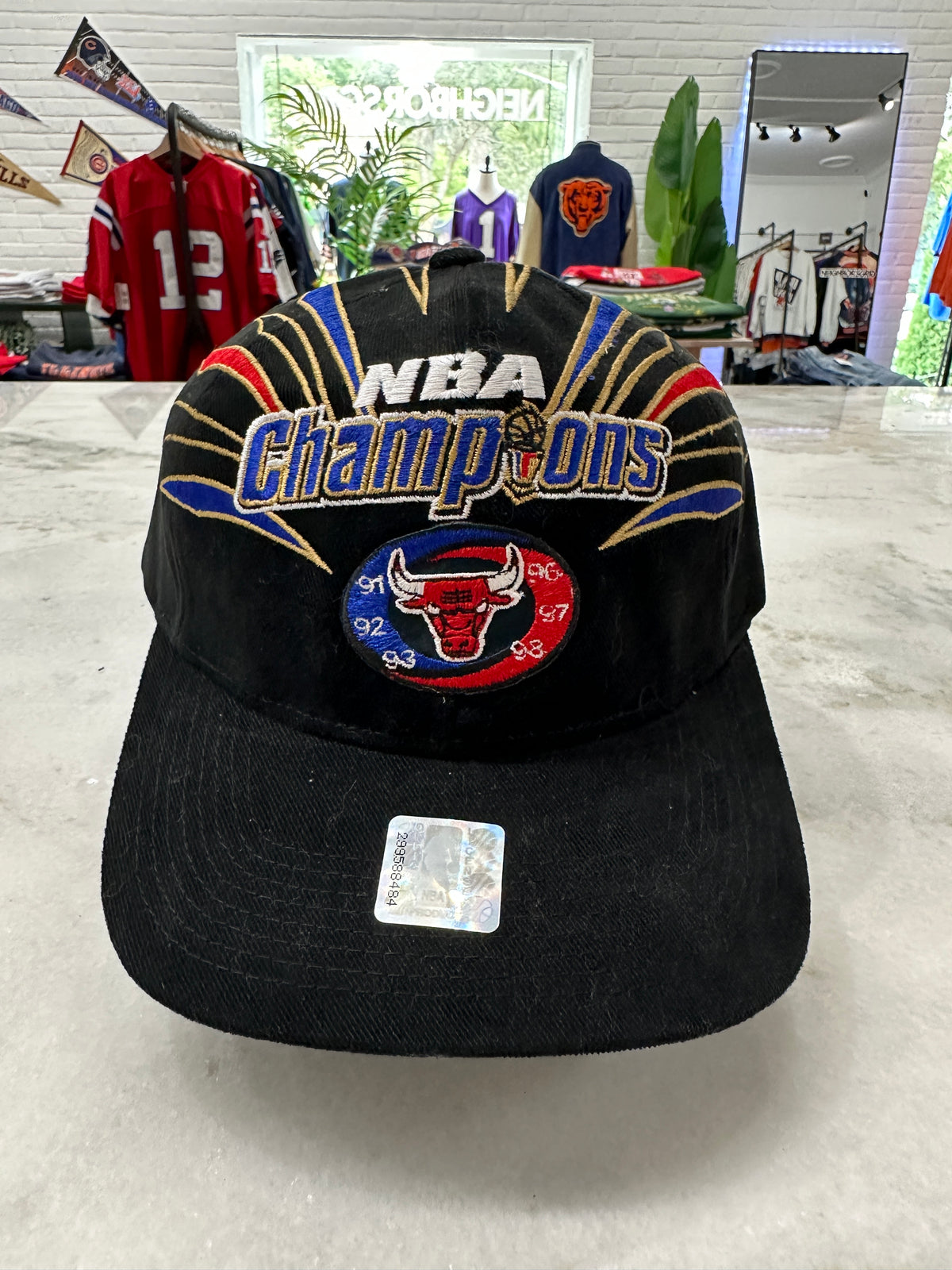 1998 Starter Chicago Bulls NBA Champs Strap-Back Hat