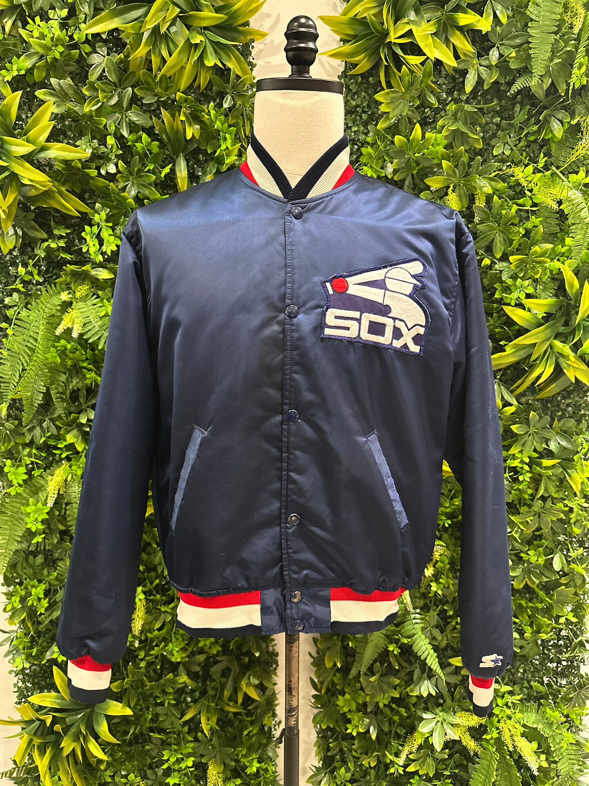 (Mens Large) 90s Starter Chicago White Sox Bomber Jacket