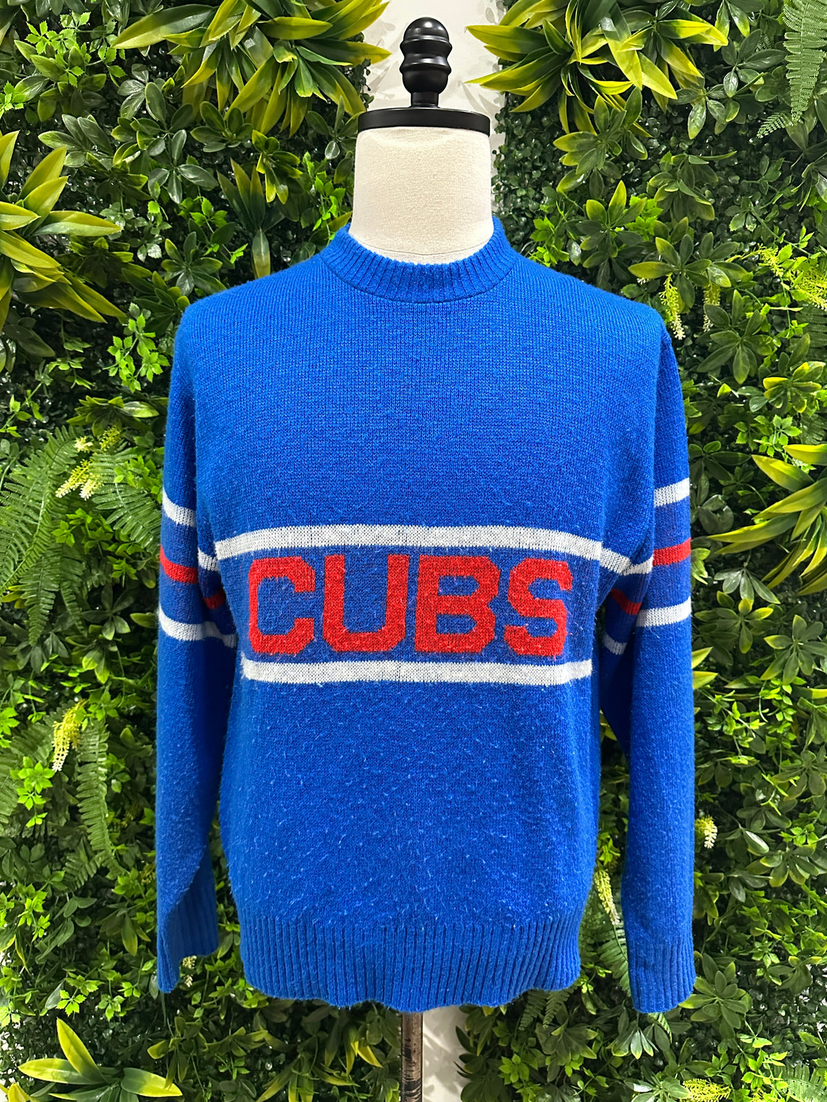 (Mens Large) 80s Chicago Cubs Knit Sweater