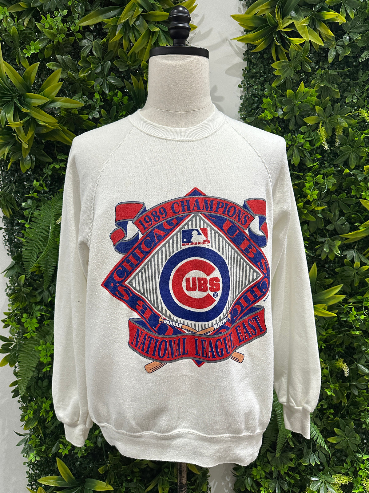 (Mens Large) 1989 Chicago Cubs National League Champs Sweater