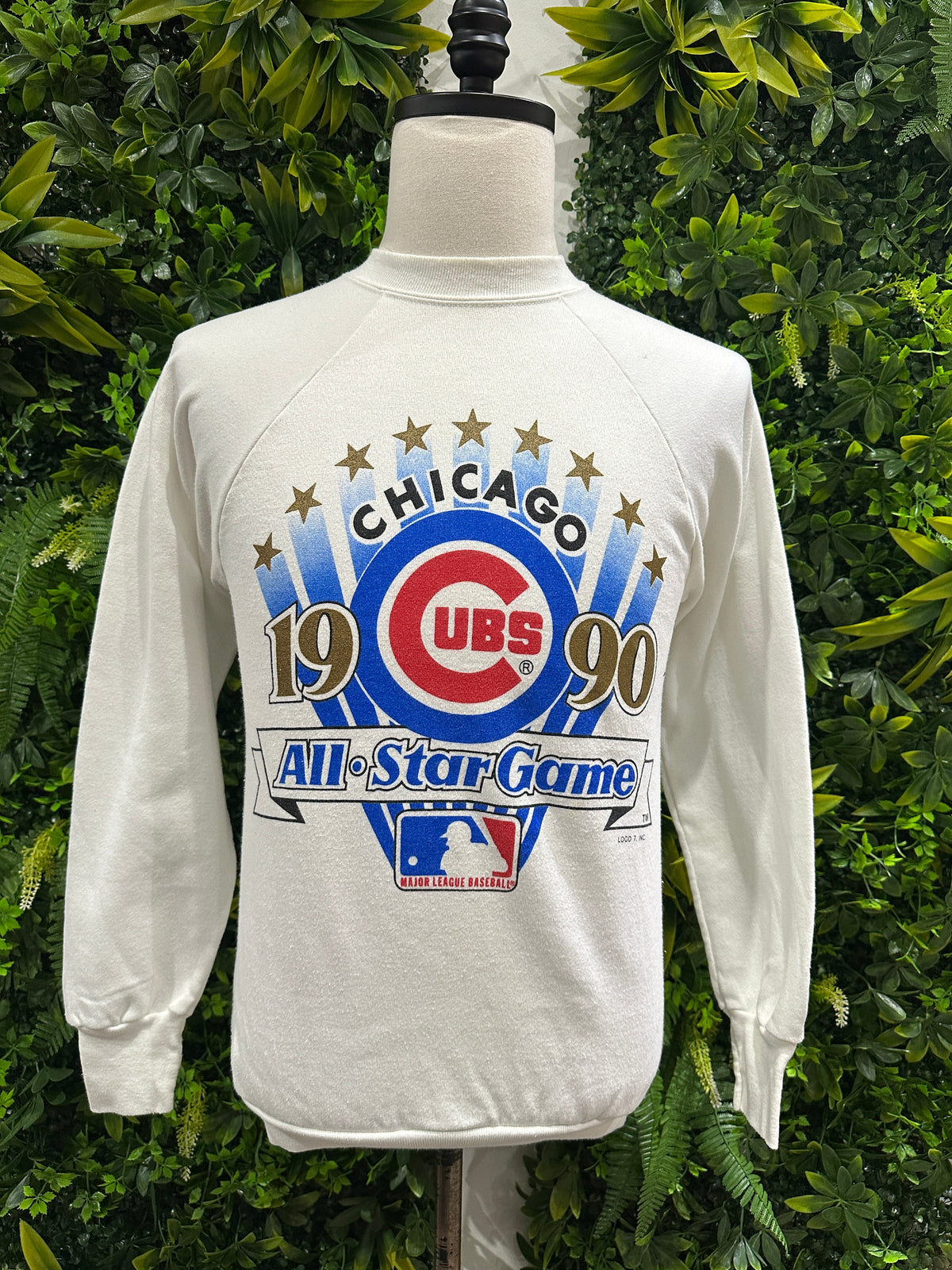 (Mens Medium) 1990 Chicago Cubs All-Star Game Sweater
