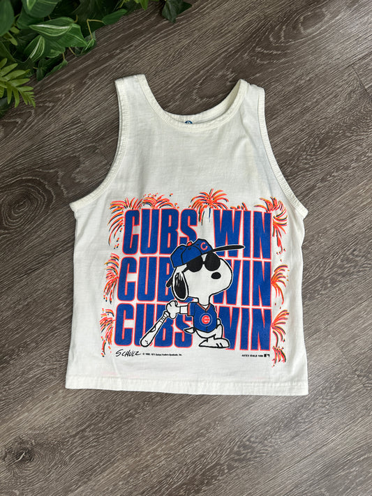 (Womens Small) 1989 Chicago Cubs 'Snoopy' Tank-Top