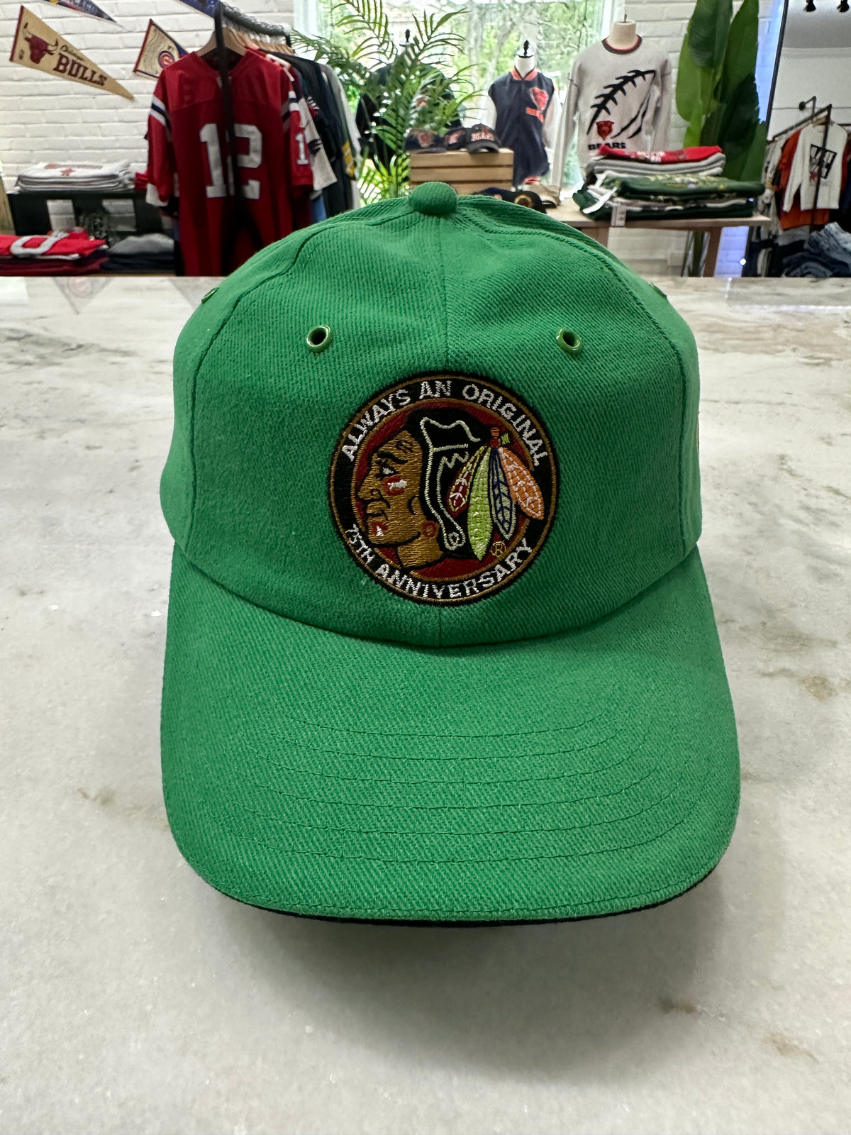 NHL Chicago Blackhawks 75th Anniversary Strap-Back Hat