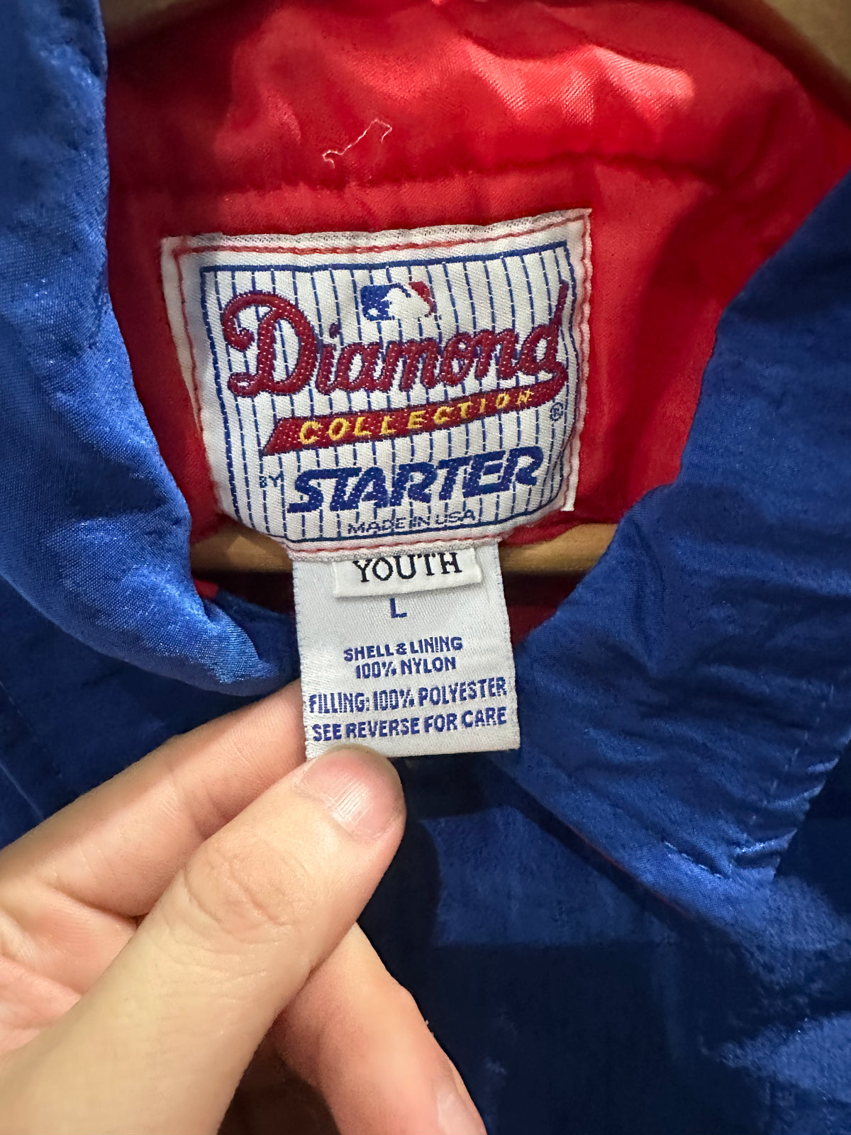(Kids Large) 90s Starter Chicago Cubs Jacket 007