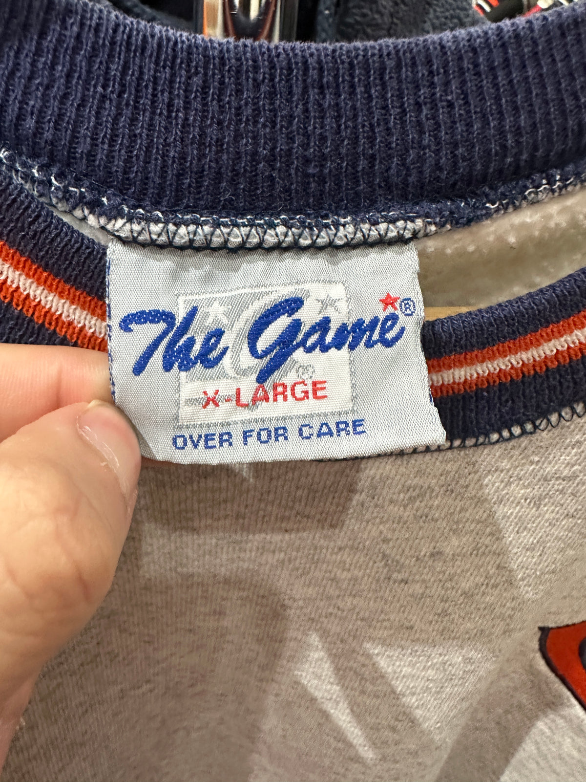 (Mens XL) 90s Chicago Bears Gray Sweater 007