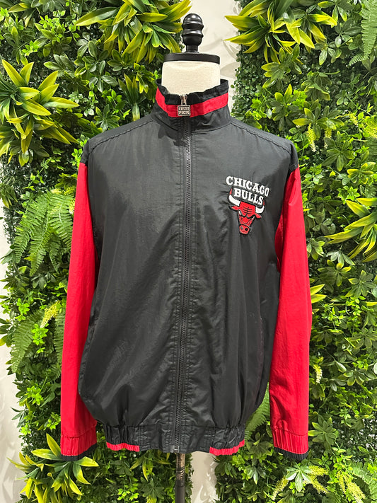 (Mens Large) 90s Chicago Bulls Zip-Up Windbreaker 007