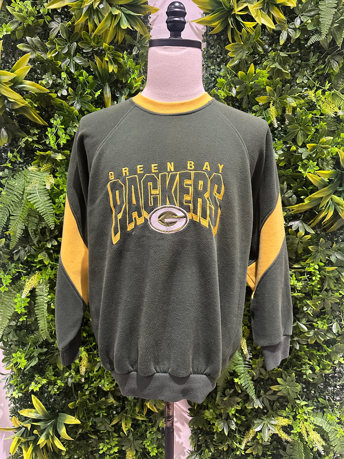 (Mens Medium) 90s Green Bay Packers Spell-Out Sweater 007