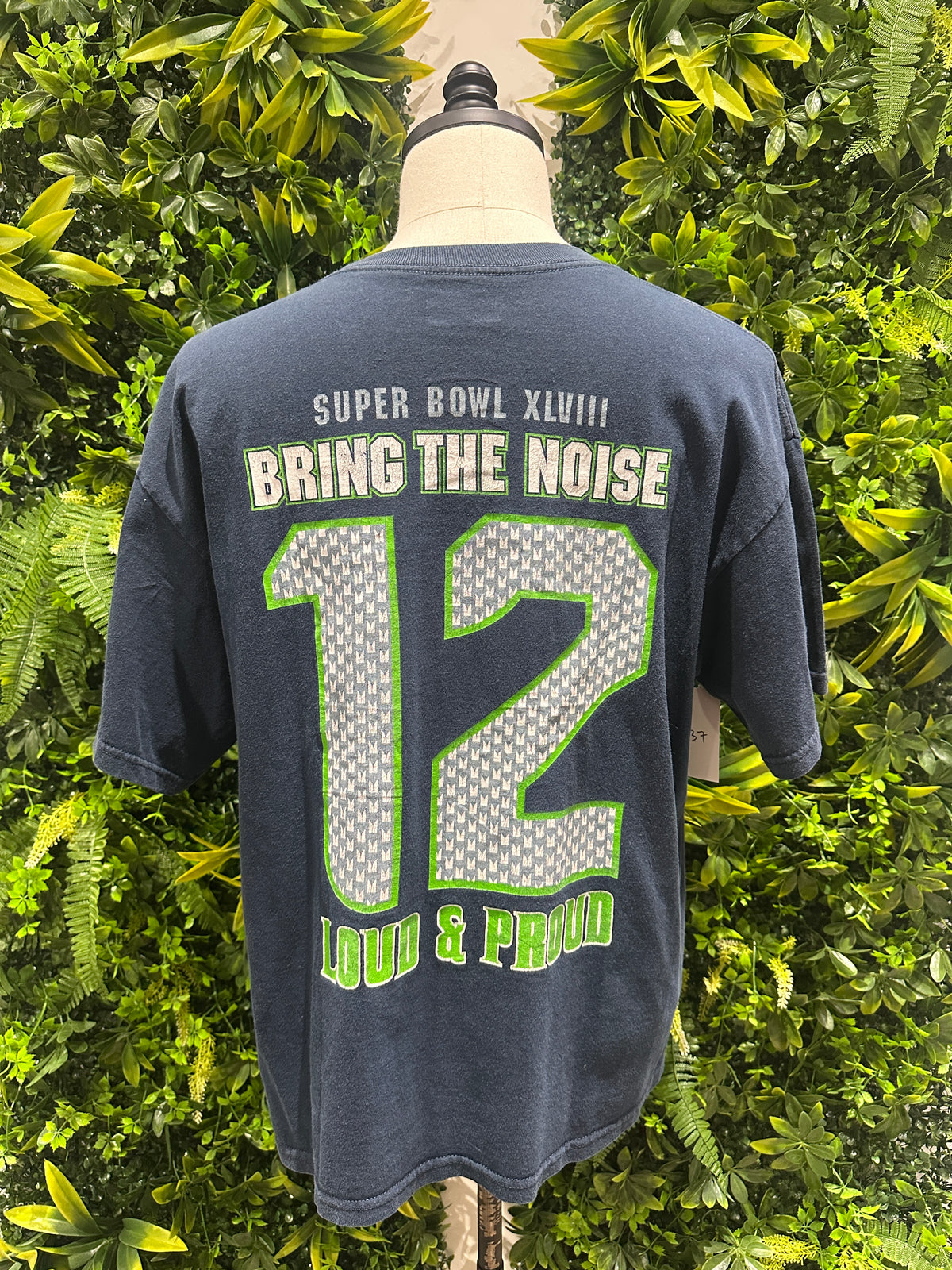 (Mens Large) NFL Seattle Seahawks Superbowl XLVlll Shirt 007