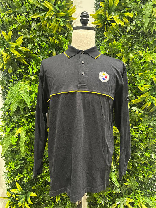 (Mens Large) NFL Pittsburgh Steelers Polo Shirt 007