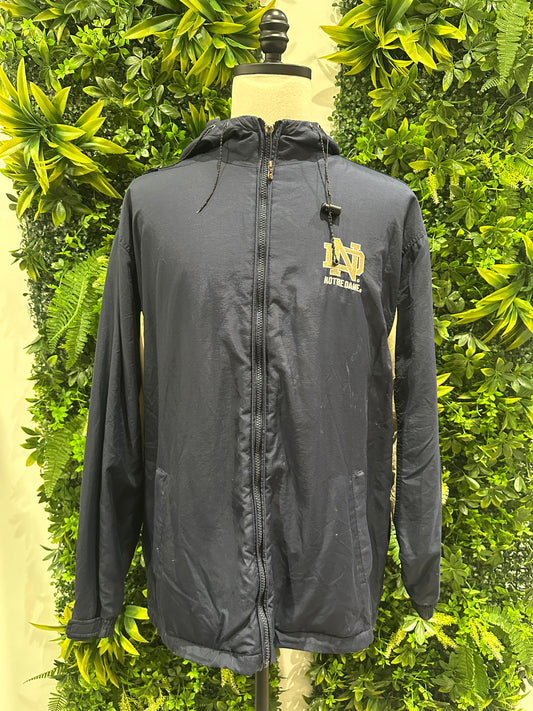 (Mens Large) 90s Notre Dame Zip-Up Jacket 007