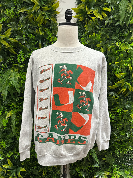 (Mens XL) 90s Miami Huricane's Sweater 007