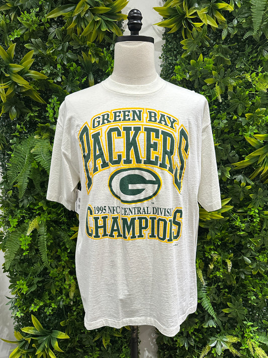 (Mens Large) 1995 Green Bay Packers NFC Champs Shirt 007