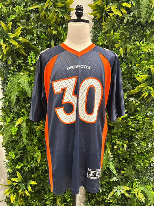 (Mens Large) 90s Starter Denver Broncos 'Terrell Davis' Jersey 007