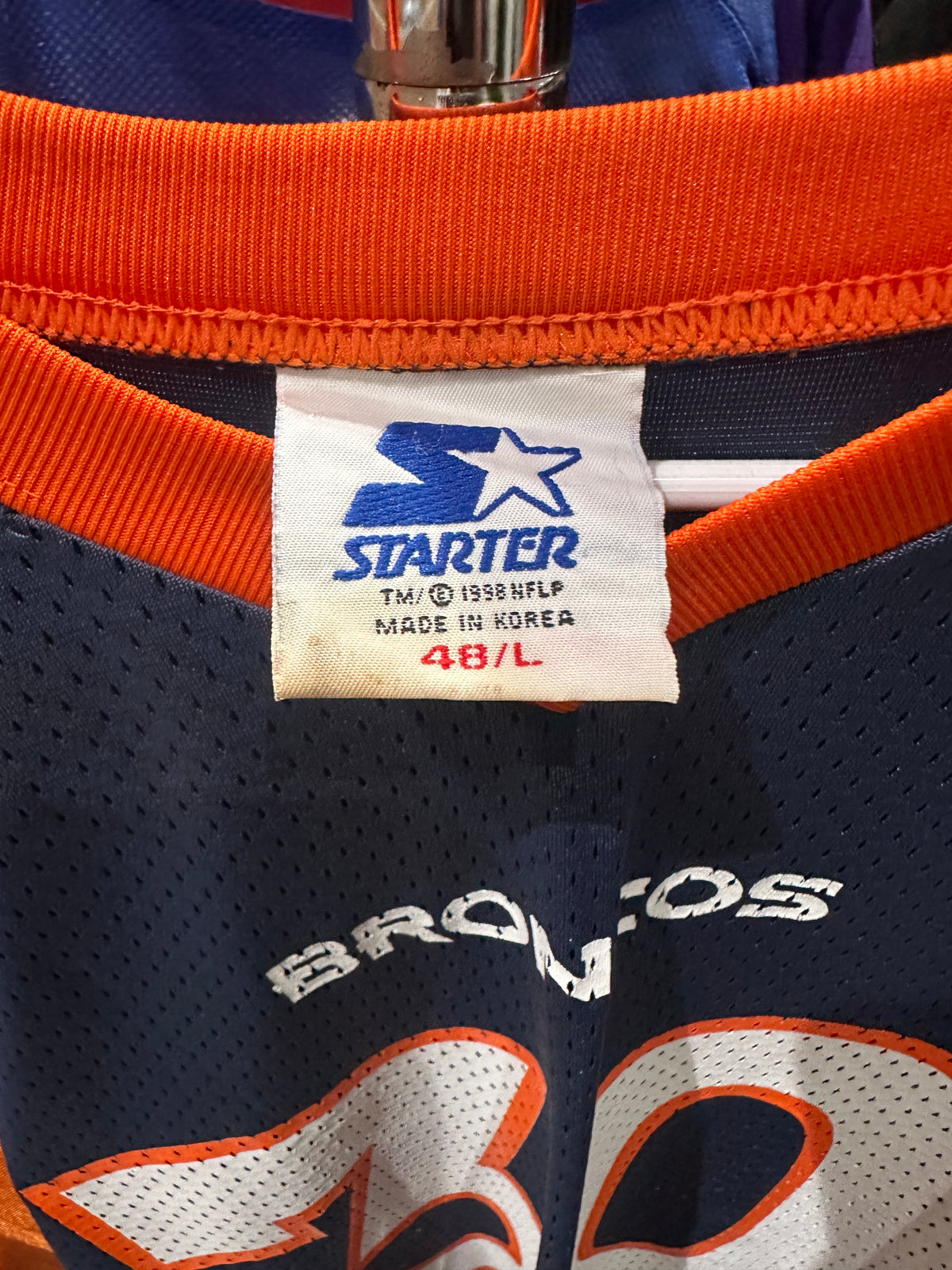 (Mens Large) 90s Starter Denver Broncos 'Terrell Davis' Jersey 007